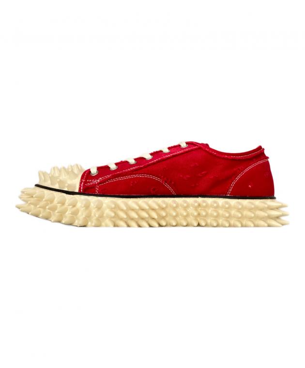 中古・古着通販】doublet (ダブレット) SPIKY CANVAS SNEAKER レッド 
