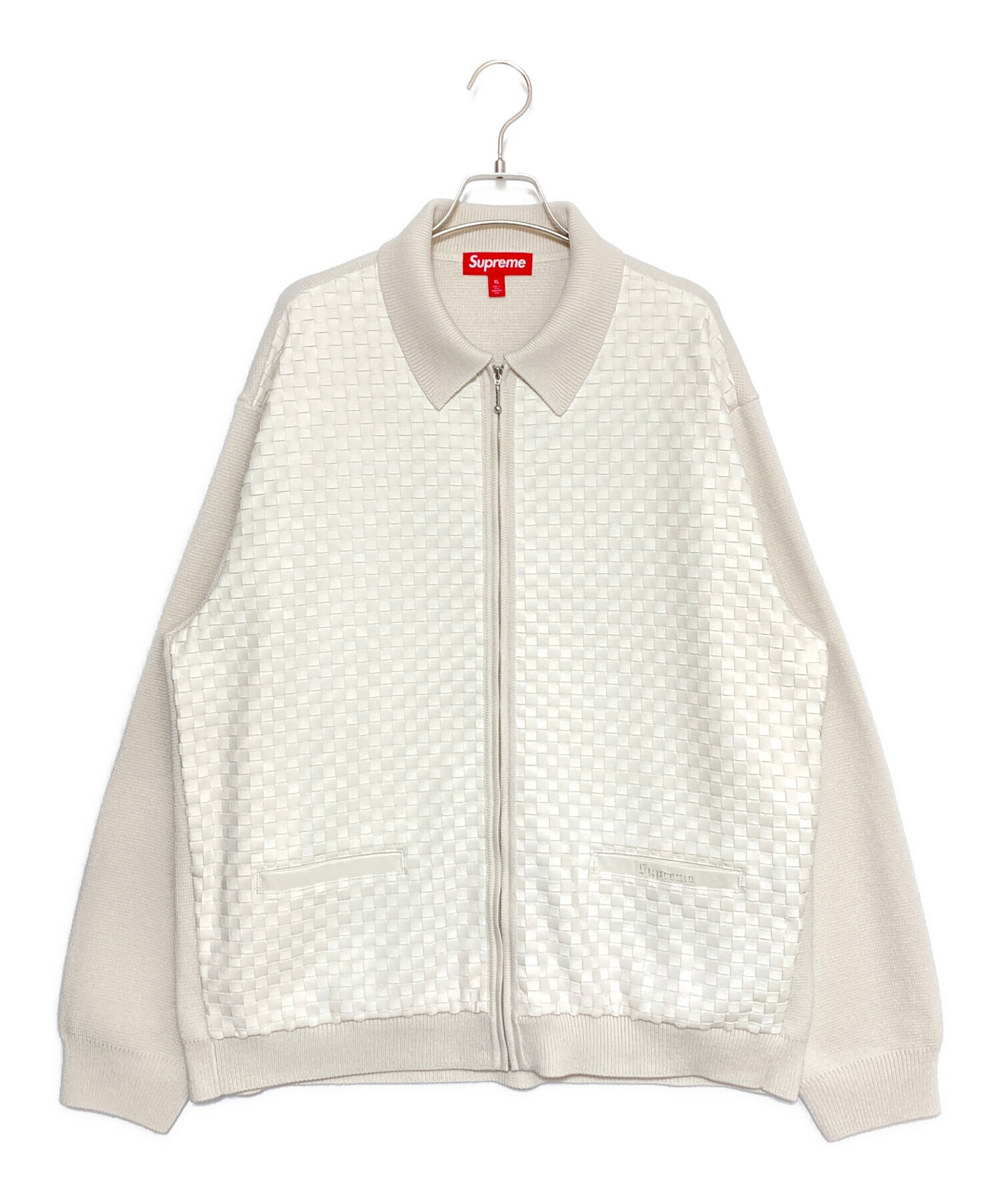 中古・古着通販】SUPREME (シュプリーム) Woven Leather Zip Up