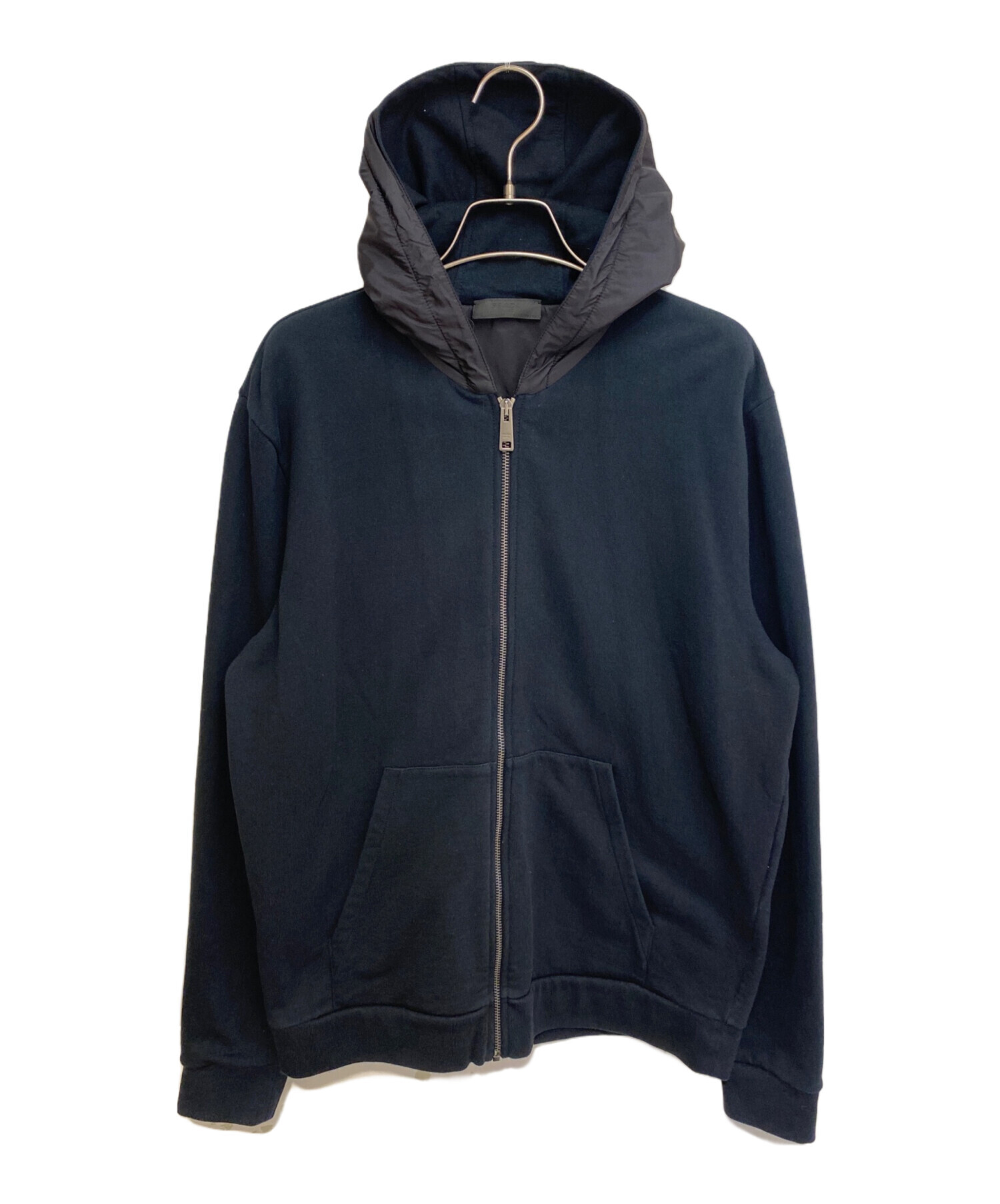 中古・古着通販】PRADA (プラダ) ナイロン切替ジップフーディー 