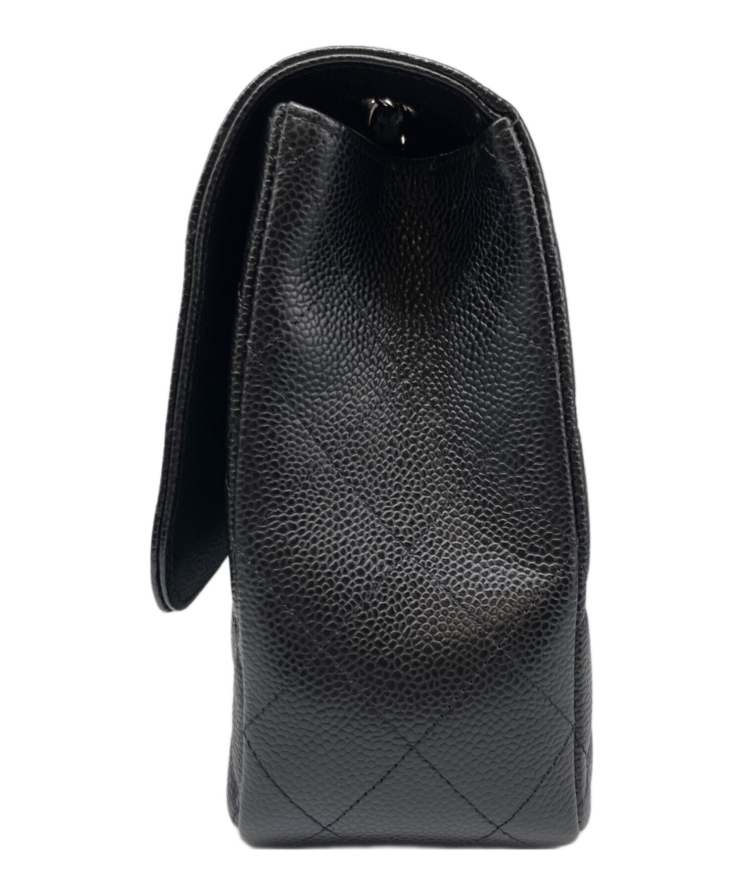 CHANEL シャネル ショルダーバッグ  黒 【古着】【中古】【送料無料】 中古・古着通販】CHANEL (シャネル) マトラッセ ダブルフラップ