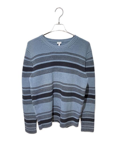 中古・古着通販】LOEWE (ロエベ) クルーコットンニット スカイブルー