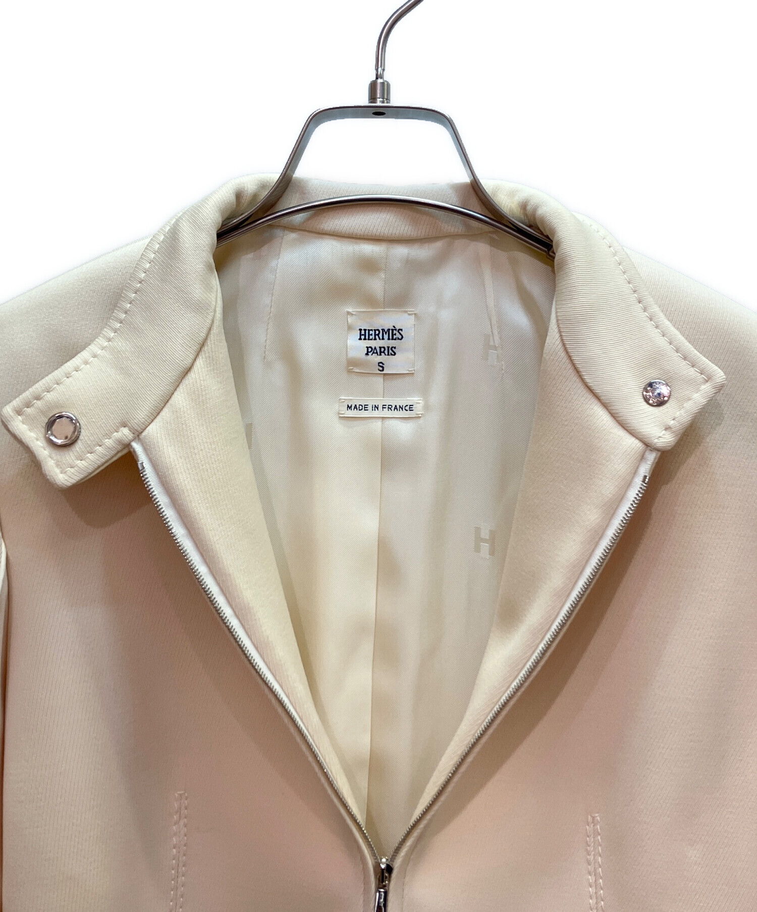 中古・古着通販】HERMES (エルメス) セリエボタン ジップアップ 中古・古着通販】HERMES (エルメス) セリエボタン ジップアップ