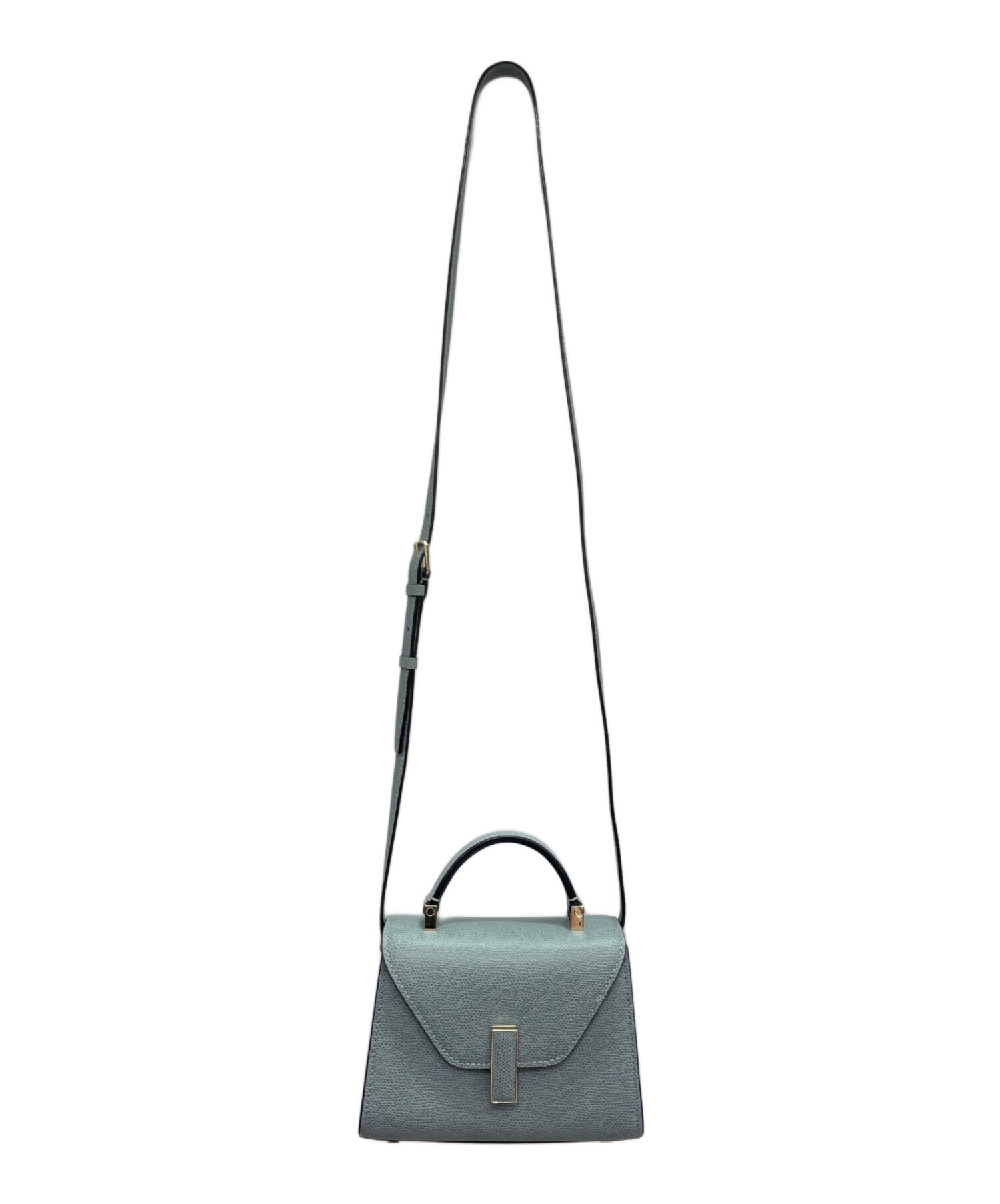 Valextra ヴァレクストラ マイクロ イジィデ ショルダーバッグ パウダーブルー 14067 レディース【中古】 90178a 中古・古着通販】Valextra (ヴァレクストラ) マイクロイジィデ