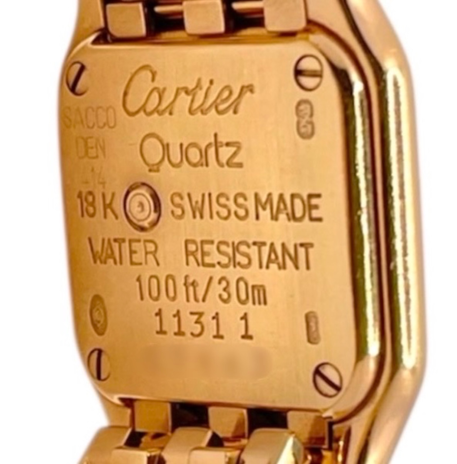 【5wwc0100】カルティエ パンテール 6692 アイボリー文字盤【中古】腕時計 レディース Cartier - 【5wwc0100】カルティエ パンテール 6692 アイボリー文字盤