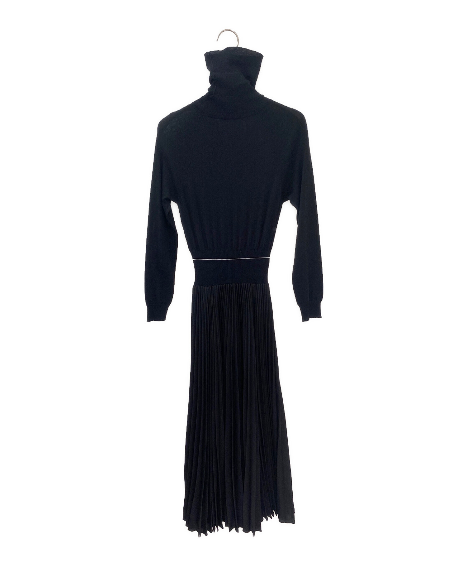 PRADA プラダ プリーツ スパンコール ワンピース 中古・古着通販】PRADA (プラダ) ニット切替プリーツワンピース