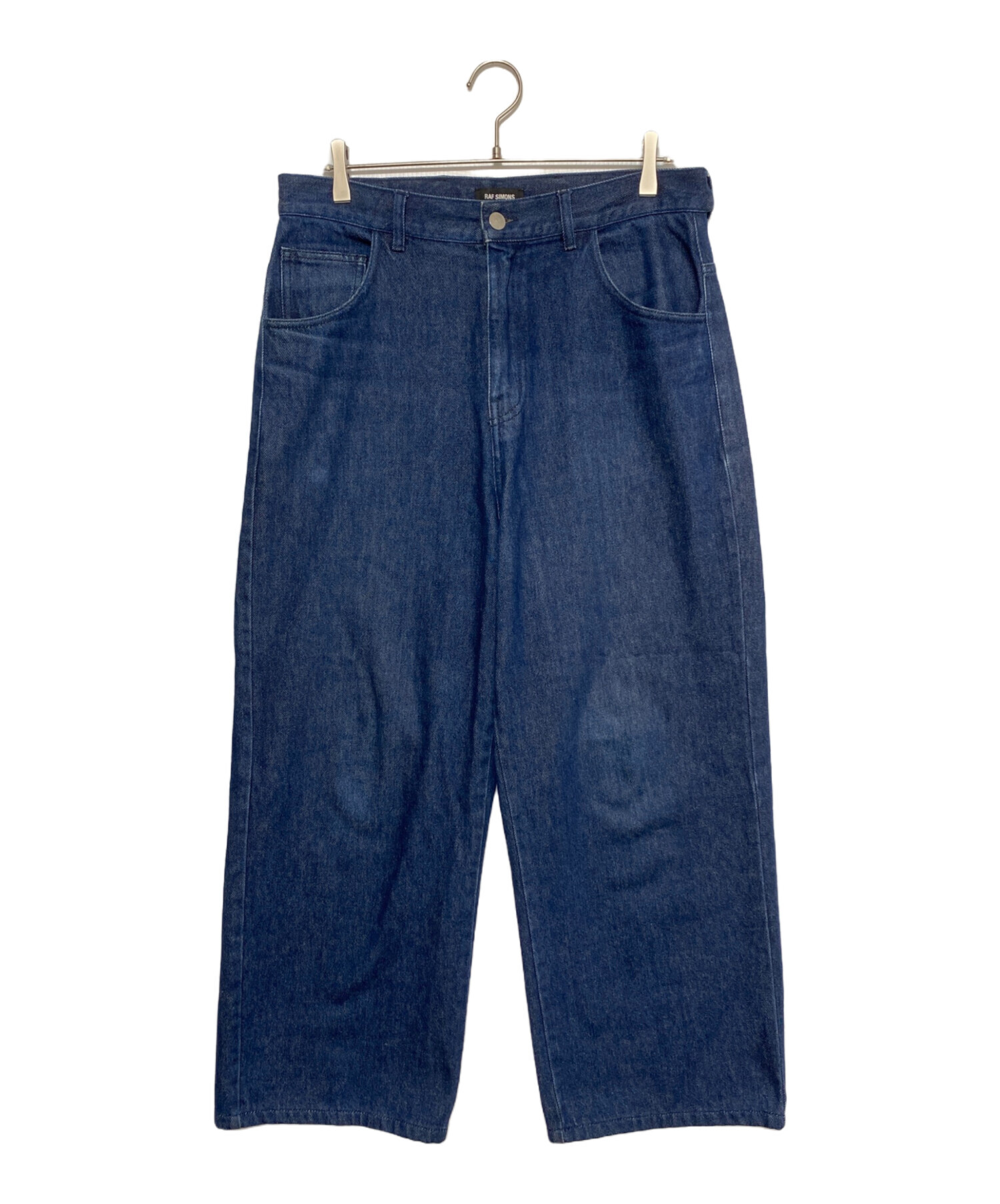 RAF SIMONS TURN UPデニムパンツ Raf Simons Black Classic Fit Turn-Up Jeans Raf Simons