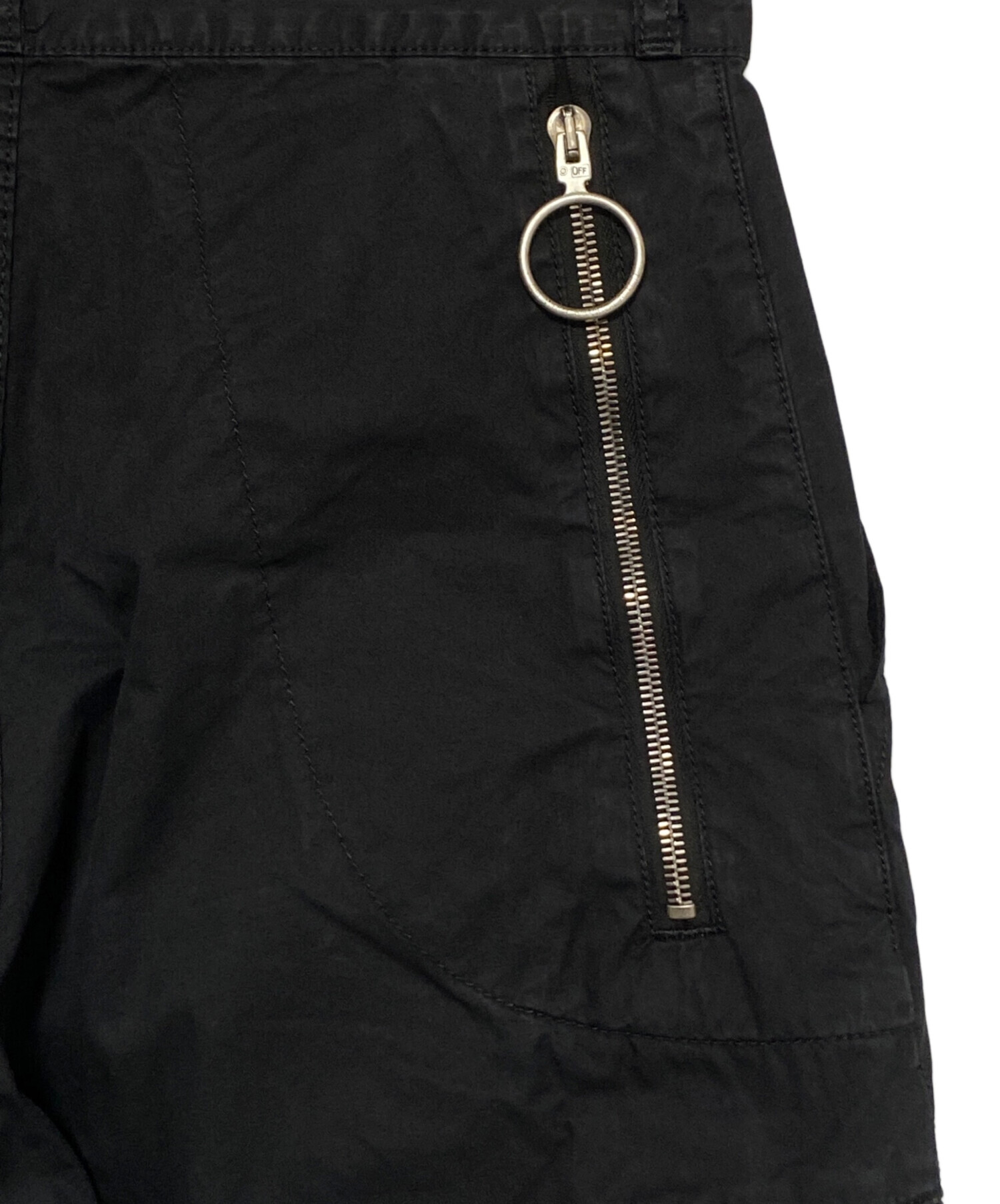 中古・古着通販】OFFWHITE (オフホワイト) カーゴパンツ ブラック