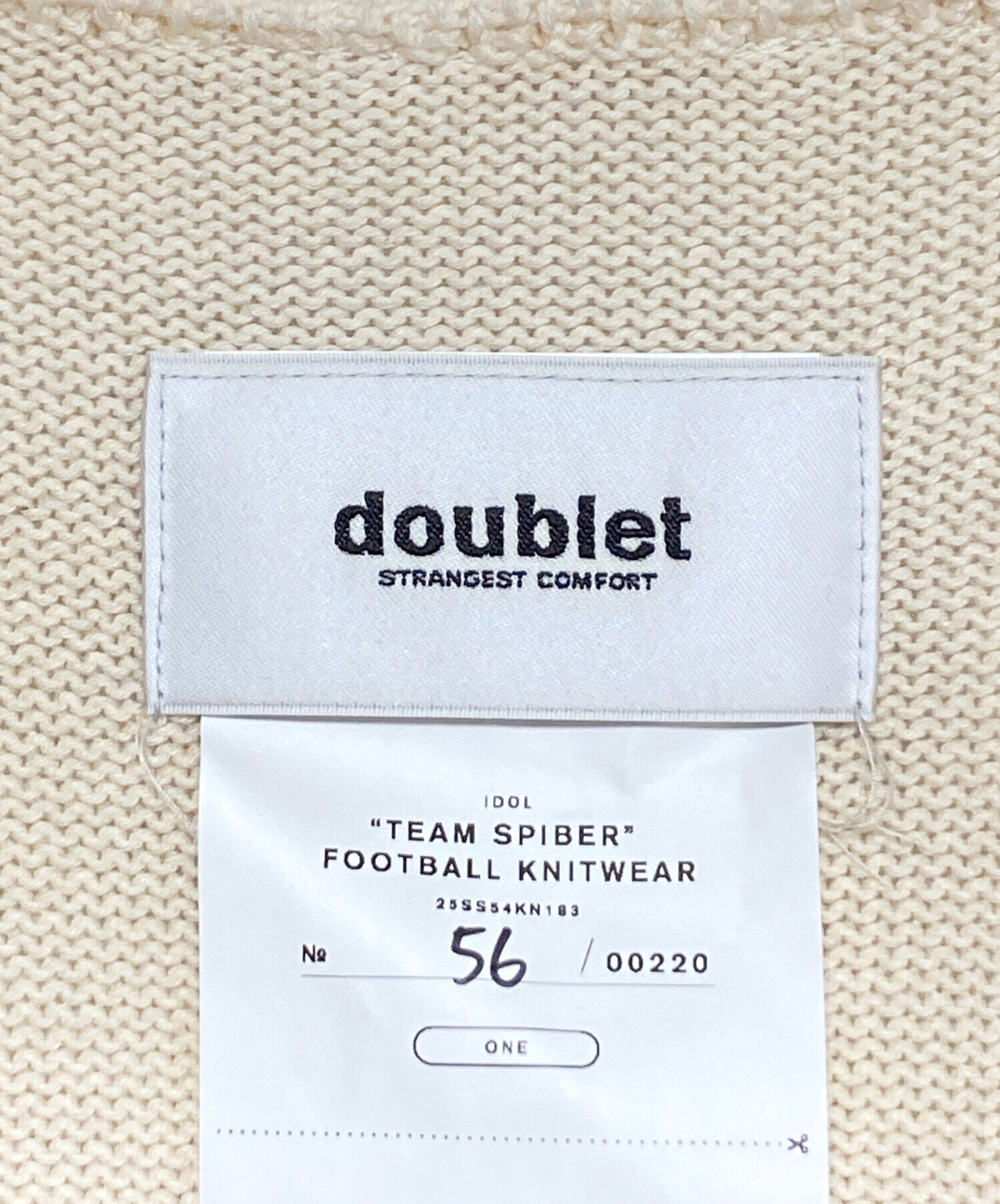 中古・古着通販】doublet (ダブレット) TEAM SPIBER” FOOTBALL 
