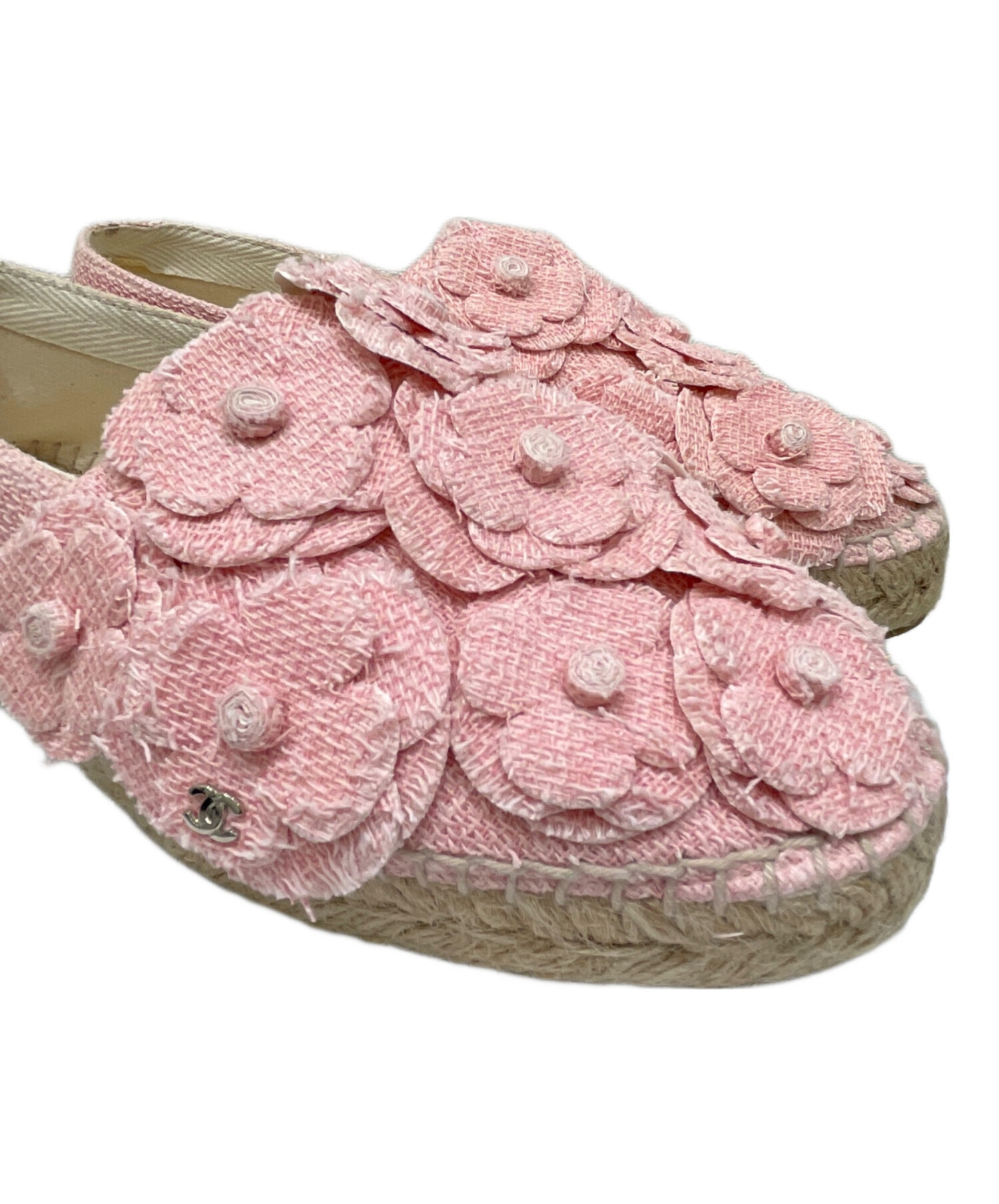 中古・古着通販】CHANEL (シャネル) カメリアデザイン エスパドリーユ 