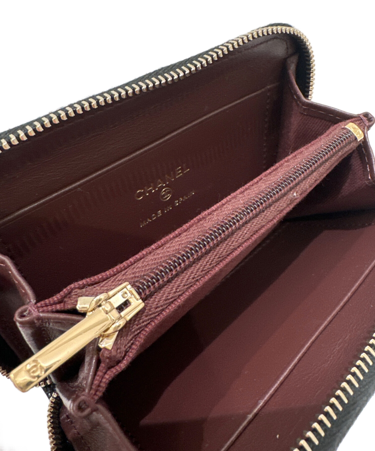 中古・古着通販】CHANEL (シャネル) ラウンドジップ コンパクト 