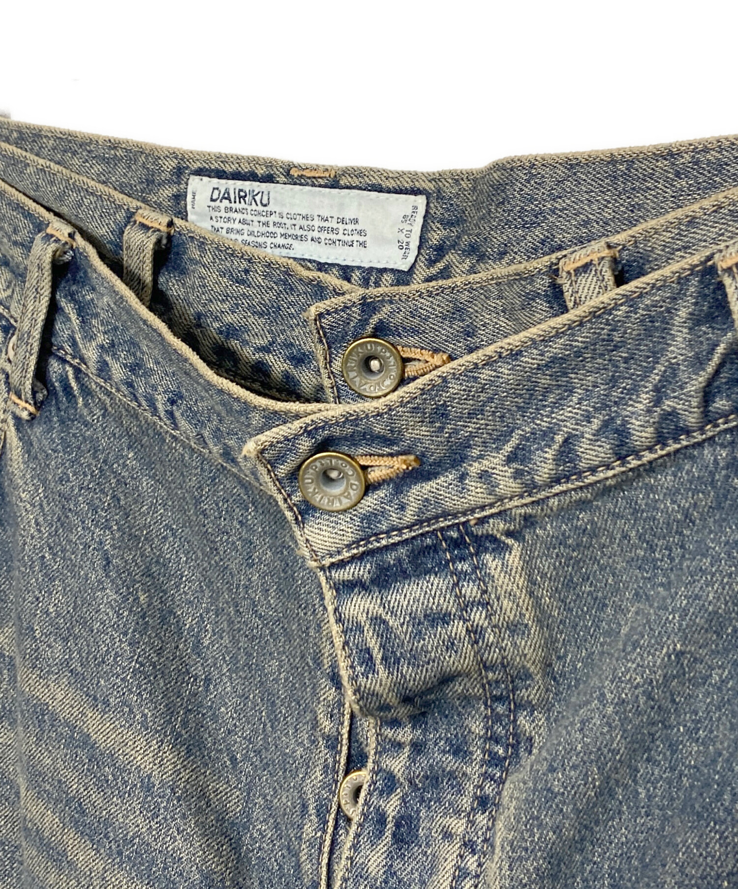 パンツ DAIRIKU DOCKING WIDE&STRAIGHT DENIMPANTS DAIRIKU DOCKING WIDE&STRAIGHT DENIMPANTS