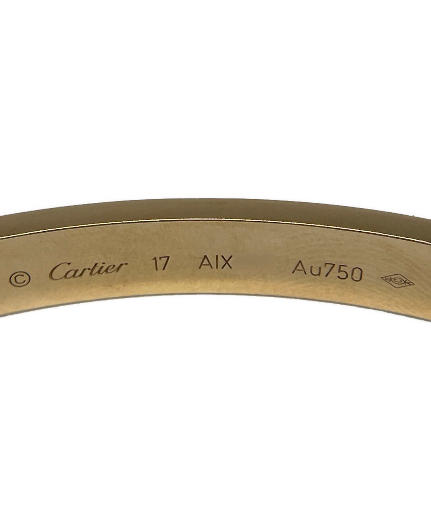 Cartierカルティエ　ラブブレス　WG サイズ17 旧型 中古・古着通販】Cartier (カルティエ) ラブブレス 17 サイズ:17