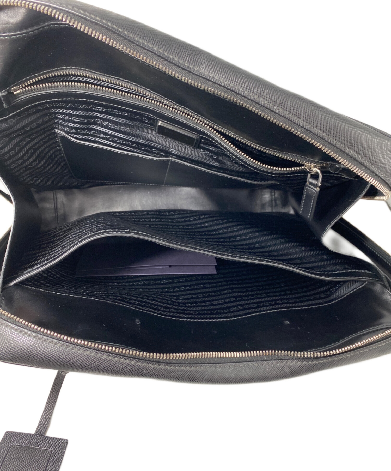 中古・古着通販】PRADA (プラダ) ブリーフケース ブラック｜ブランド