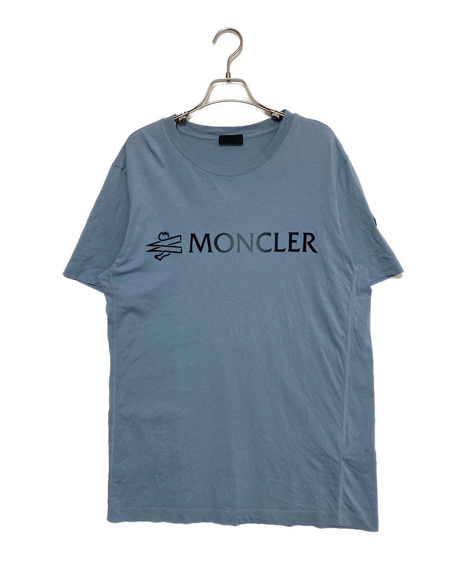【レアモデル】MONCLER モンクレール半袖Tシャツグレーナイロン切り替えM レアモデル】MONCLER モンクレール半袖Tシャツグレーナイロン切り替えM