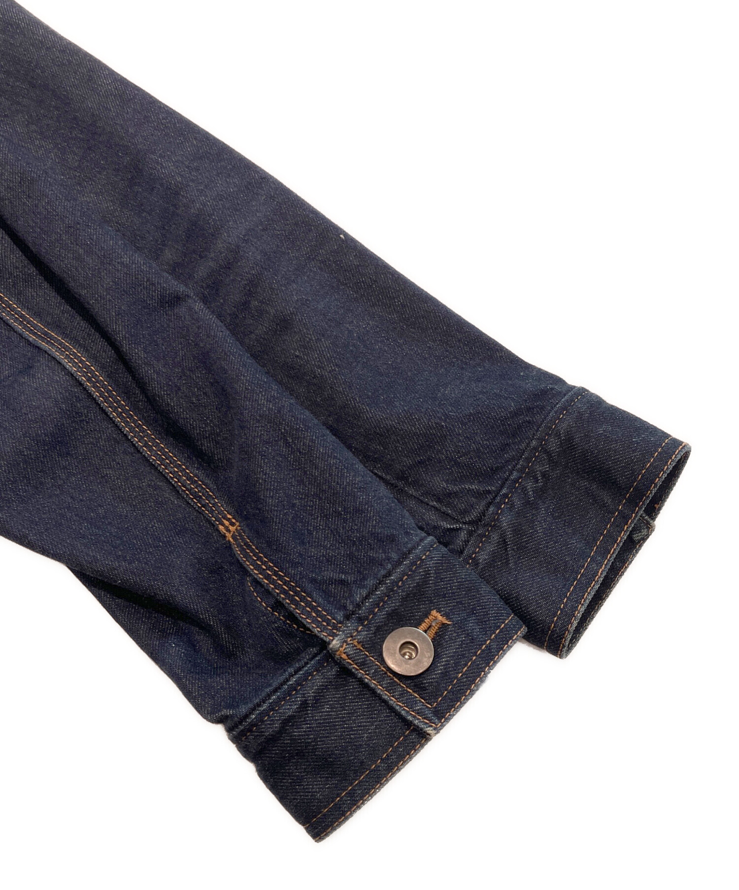 中古・古着通販】PRADA (プラダ) 開襟デニムジャケット インディゴ