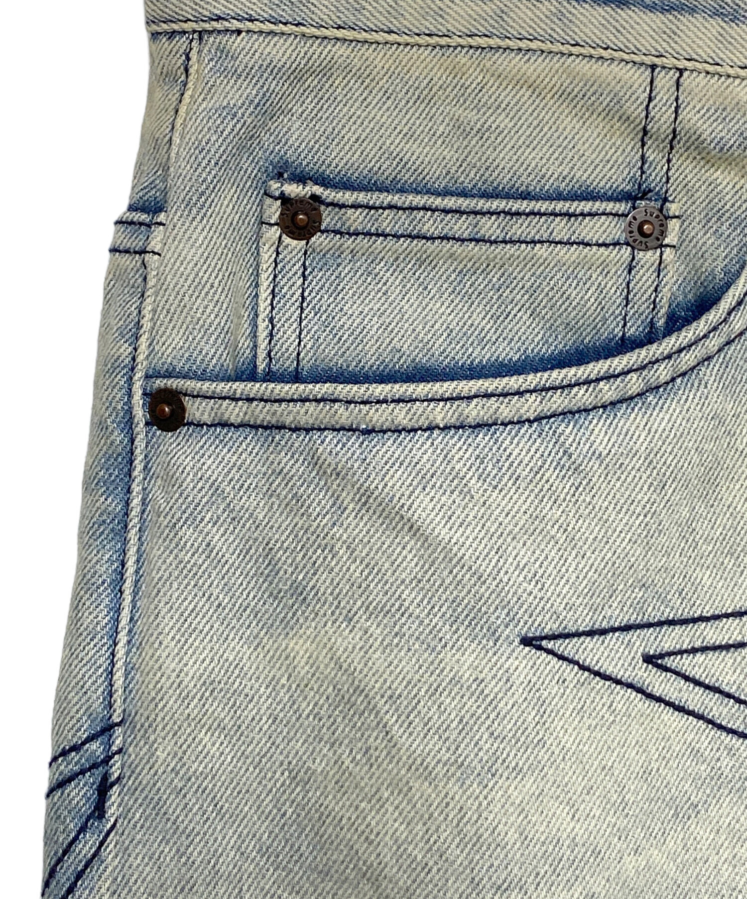 中古・古着通販】SUPREME (シュプリーム) Stars Topstitch Baggy Jean