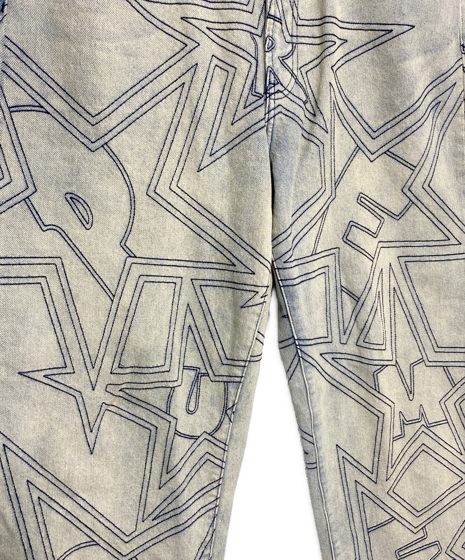 Supreme スター刺繍　 中古・古着通販】SUPREME (シュプリーム) Stars Topstitch Baggy Jean