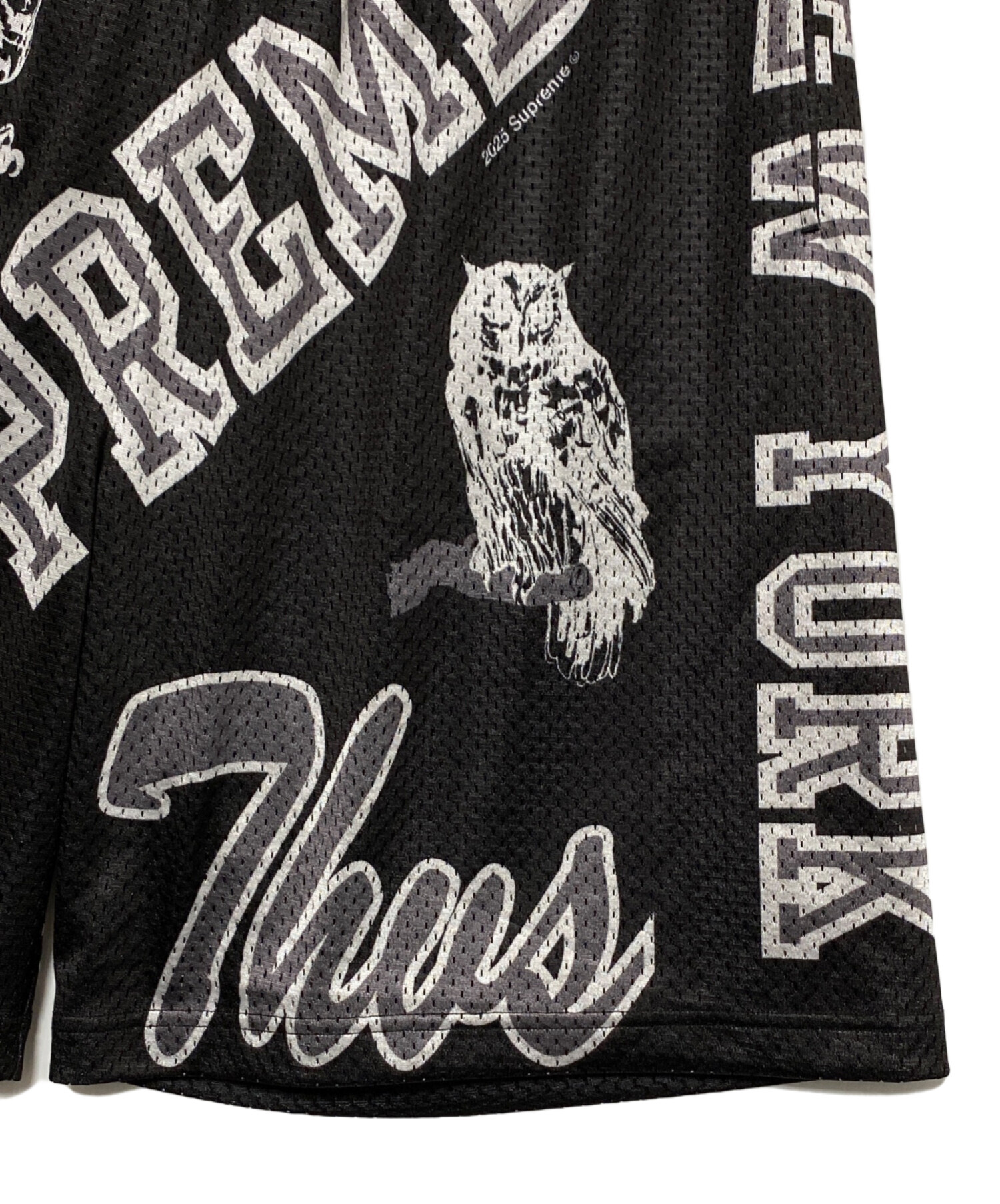中古・古着通販】SUPREME (シュプリーム) Varsity Mesh Short ブラック 