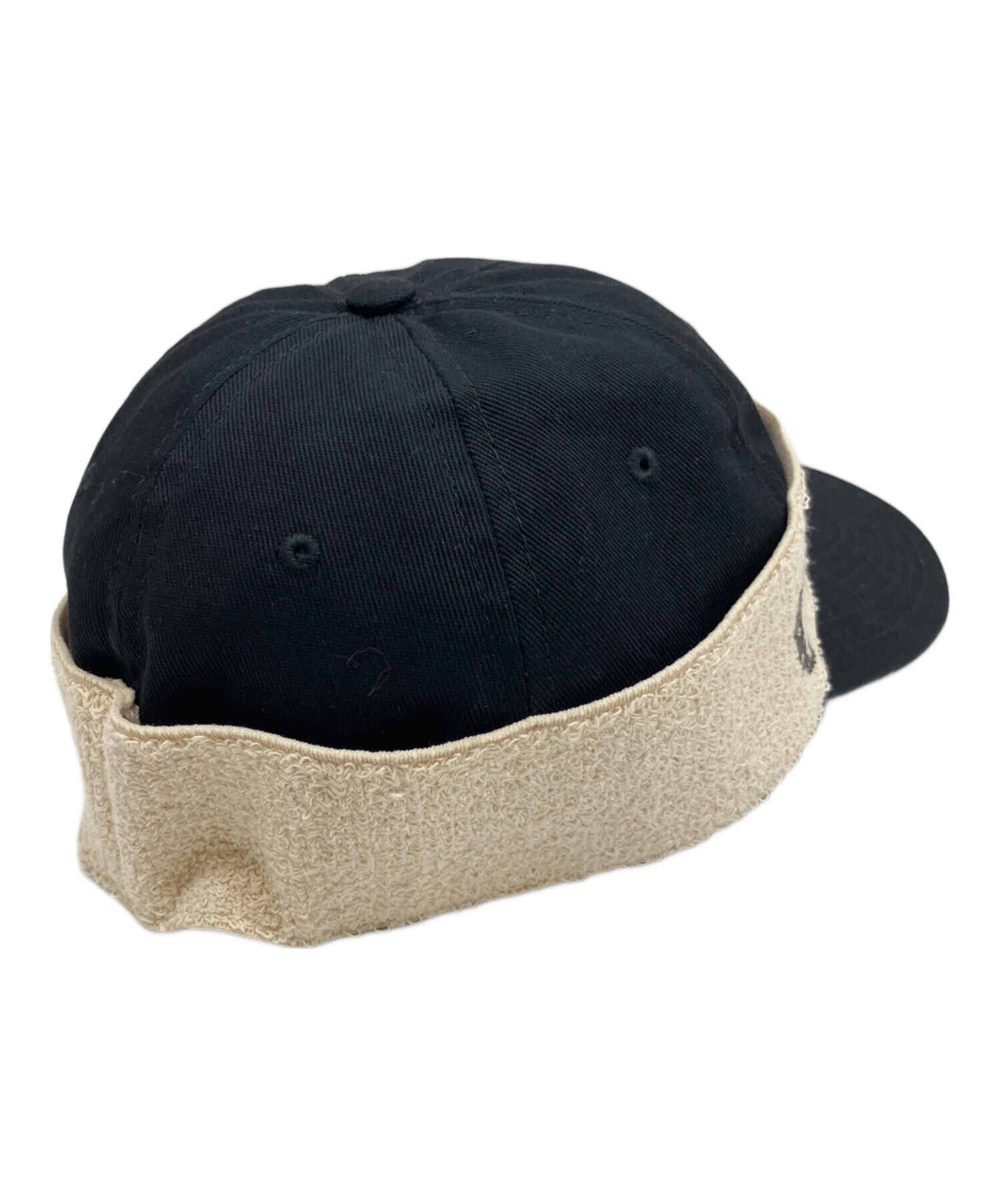 中古・古着通販】GUCCI (グッチ) ロゴパイルテープキャップ ブラック 