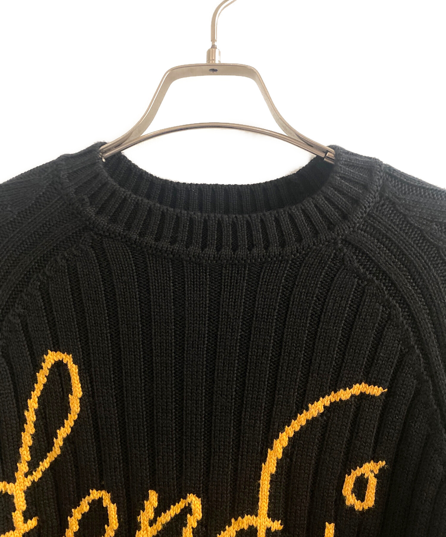 中古・古着通販】FENDI (フェンディ) 21AW ロゴニット ブラック サイズ 