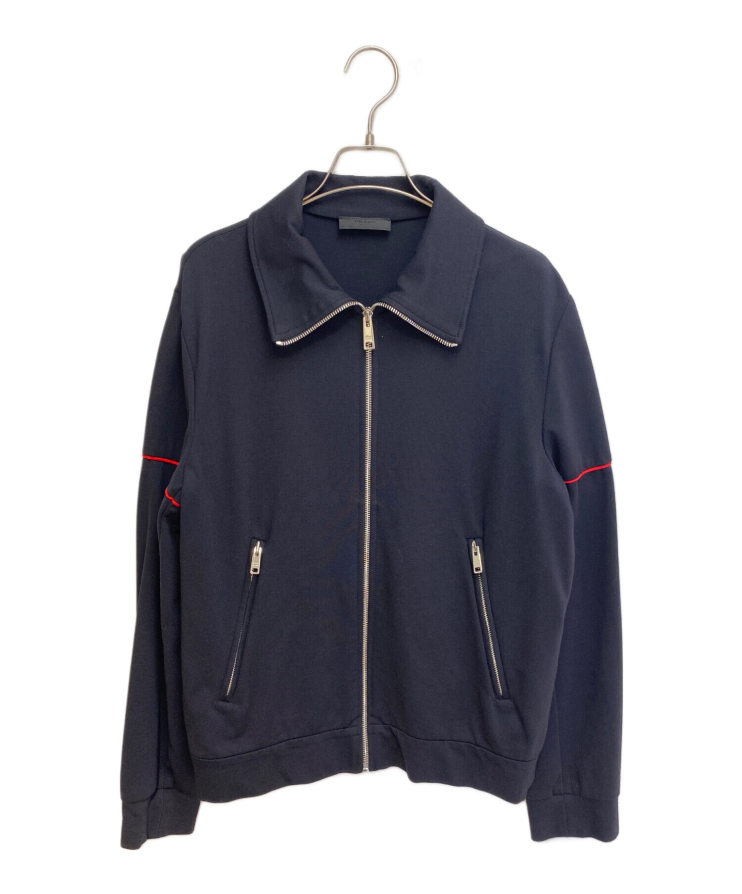 中古・古着通販】PRADA (プラダ) ジップジャケット ネイビー サイズ:S