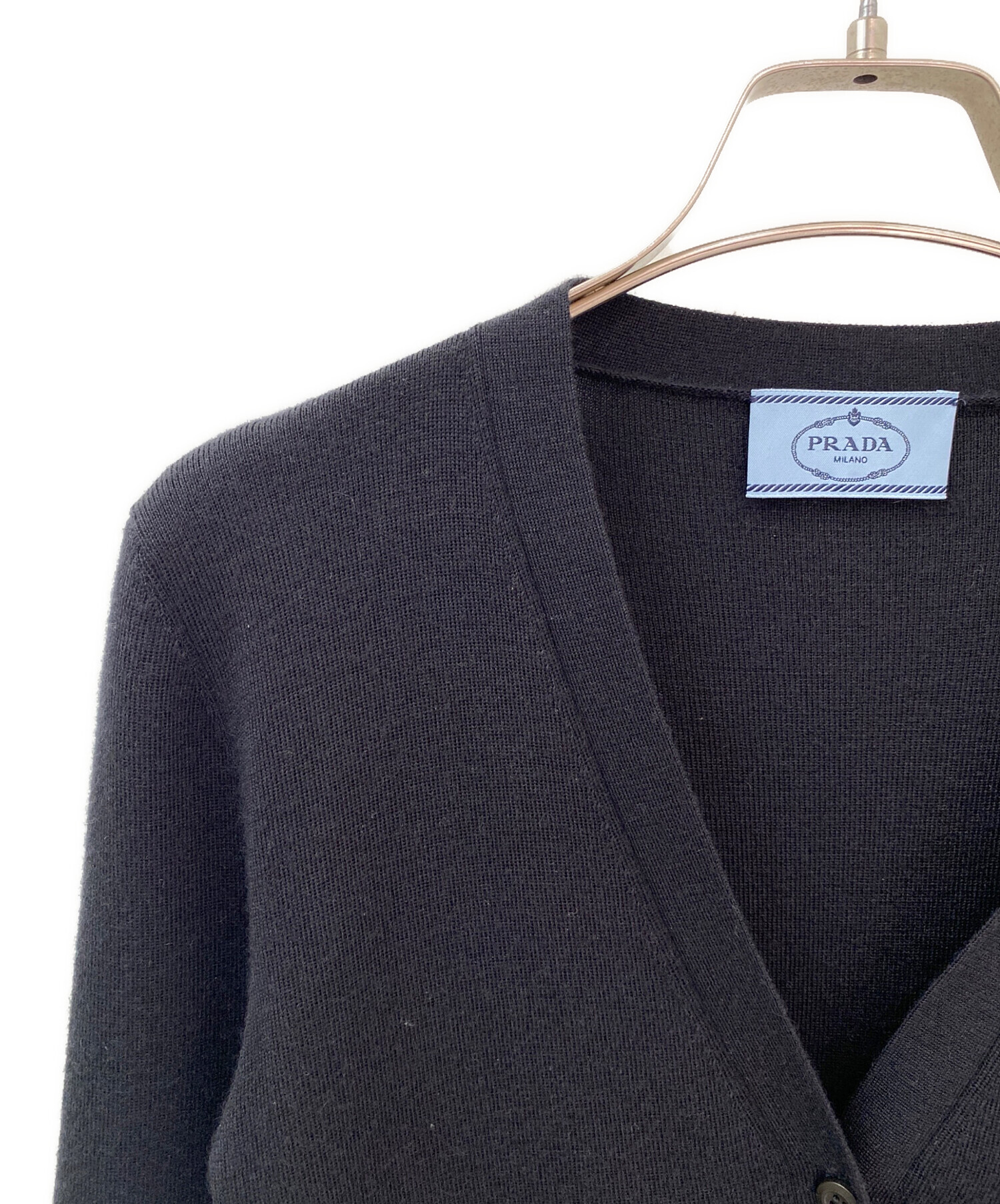 90s PRADA プラダ カシミアカーディガン 52 イタリア製 シルク混 90s PRADA プラダ カシミアカーディガン 52 イタリア製 シルク混