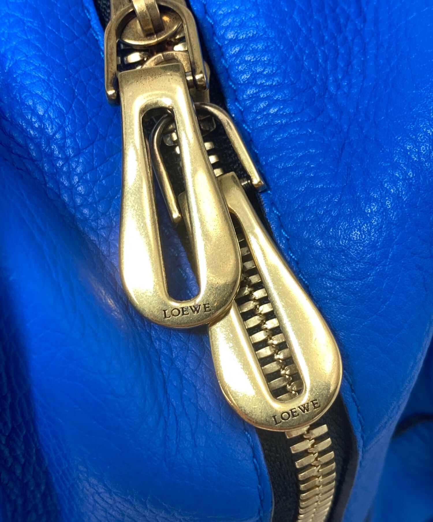 中古・古着通販】LOEWE (ロエベ) アマソナ28/ハンドバッグ ブルー
