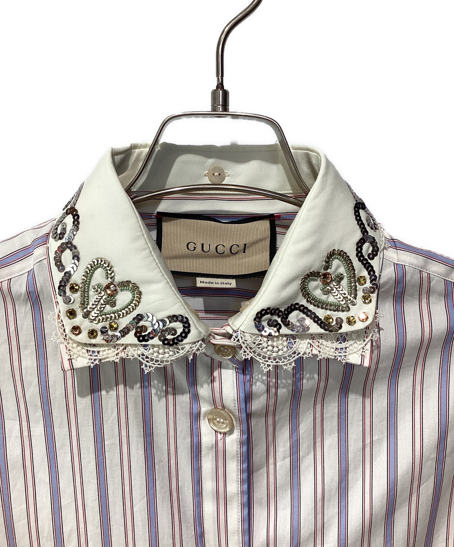 中古・古着通販】GUCCI (グッチ) Gucci Striped Shirt Dress