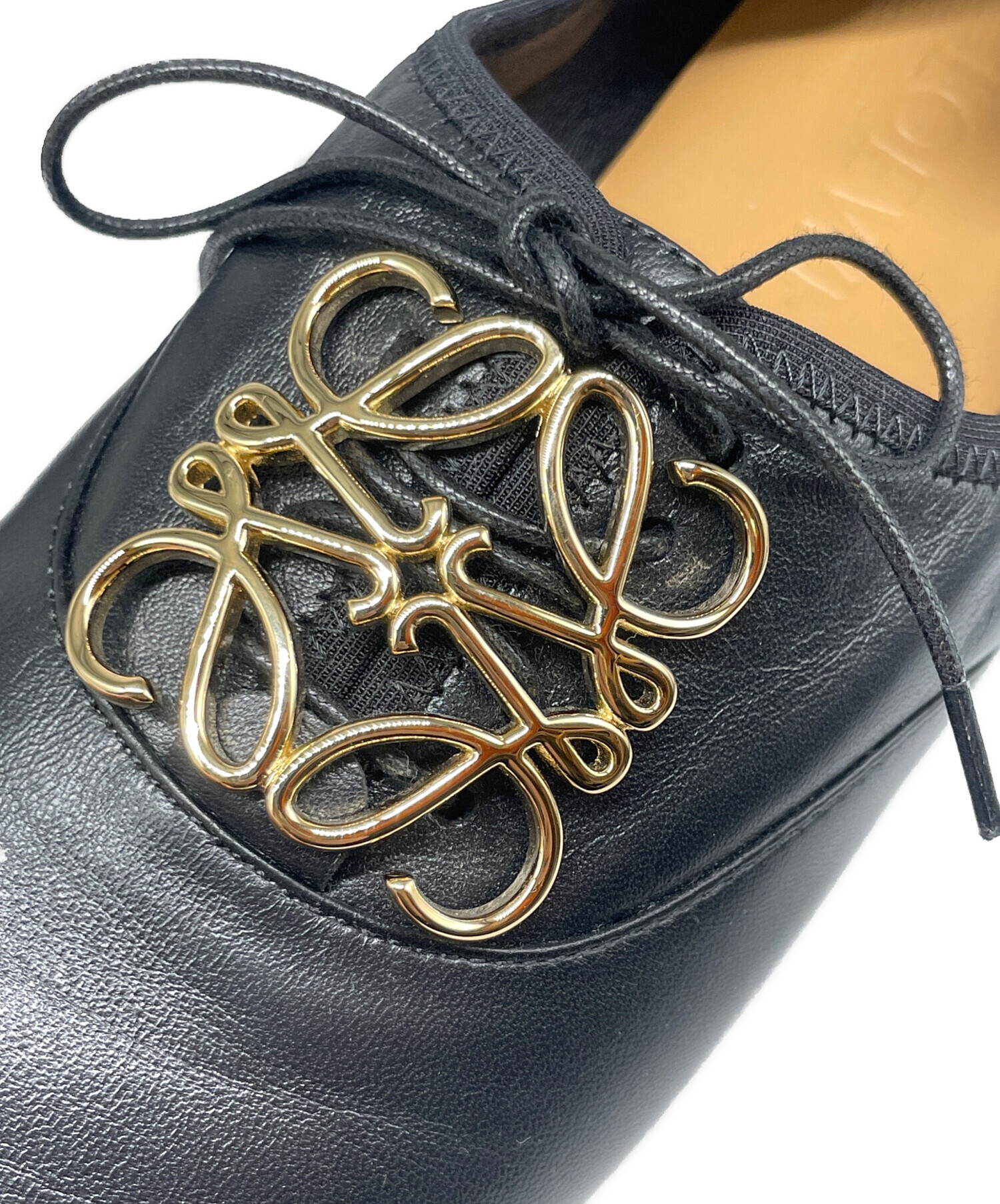 中古・古着通販】LOEWE (ロエベ) アナグラムソフトダービー ブラック