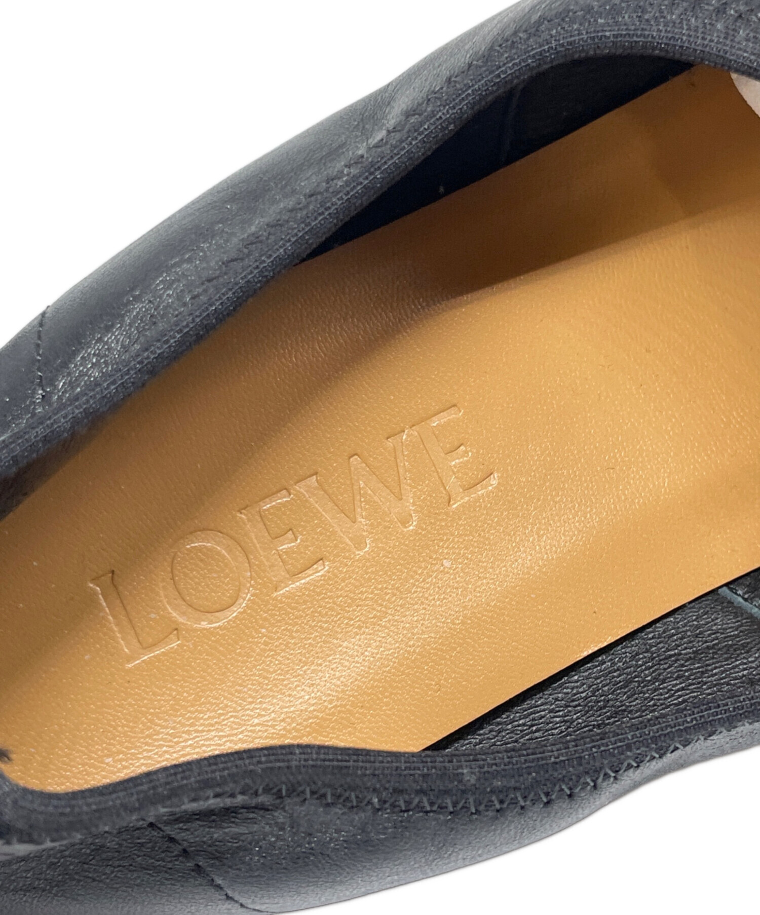 中古・古着通販】LOEWE (ロエベ) アナグラムソフトダービー ブラック 