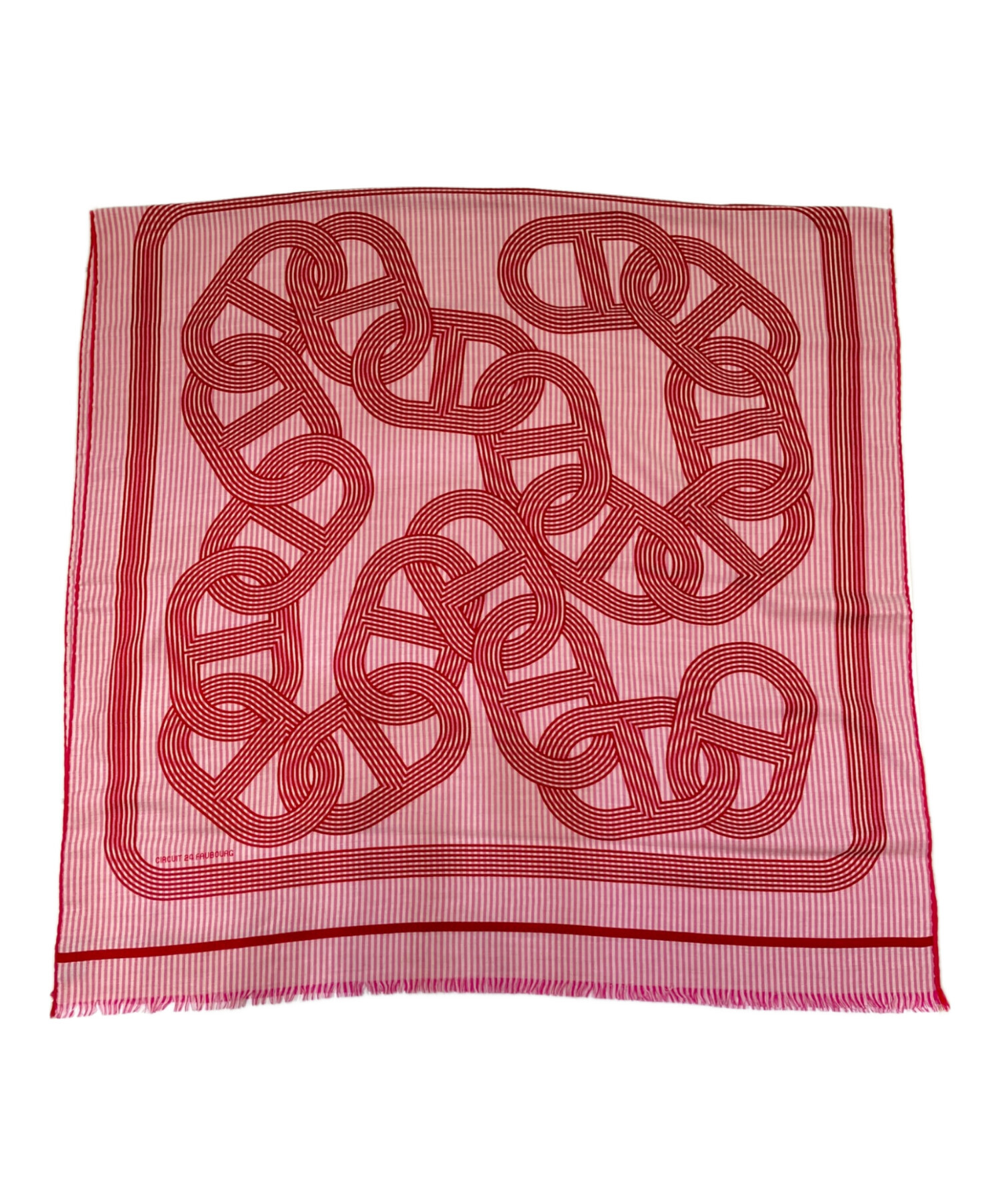 エルメス HERMES タンクトップ リボン柄 ノースリーブ Tシャツ ピンク 中古・古着通販】HERMES (エルメス) ダンクル柄カレジュアン ピンク