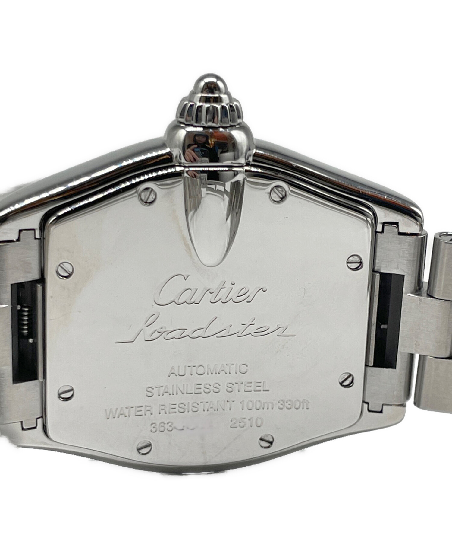 中古・古着通販】Cartier (カルティエ) ロードスターLM 黒文字盤