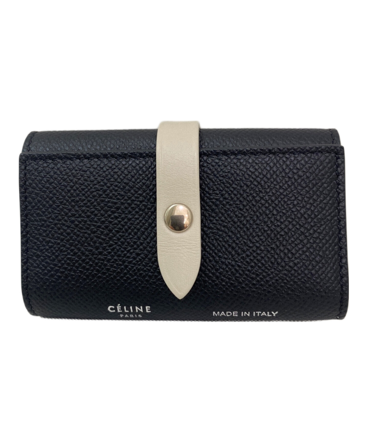 中古・古着通販】CELINE (セリーヌ) バイカラーキーケース ブラック
