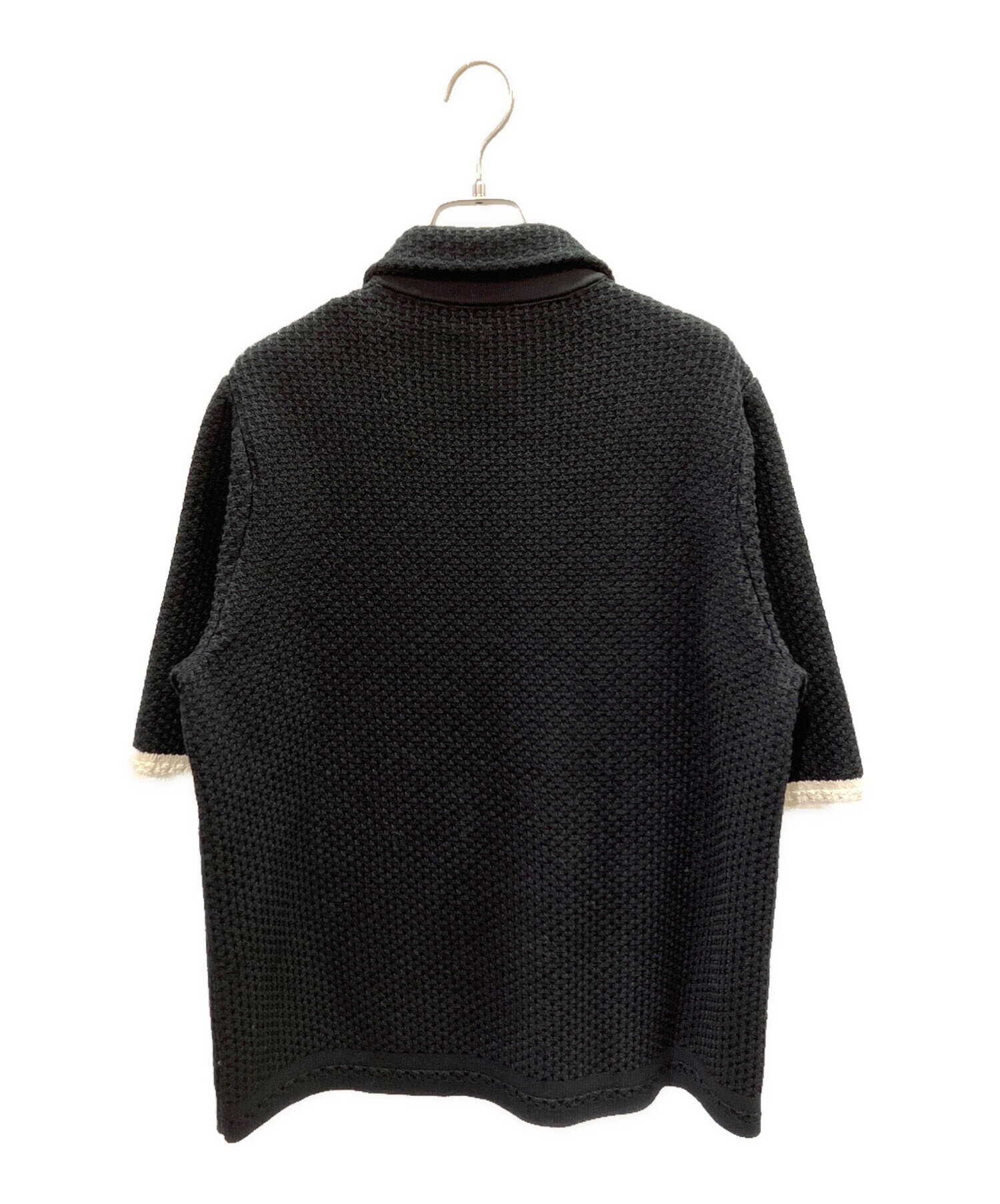 中古・古着通販】CHANEL (シャネル) 半袖コットンジャケット ブラック