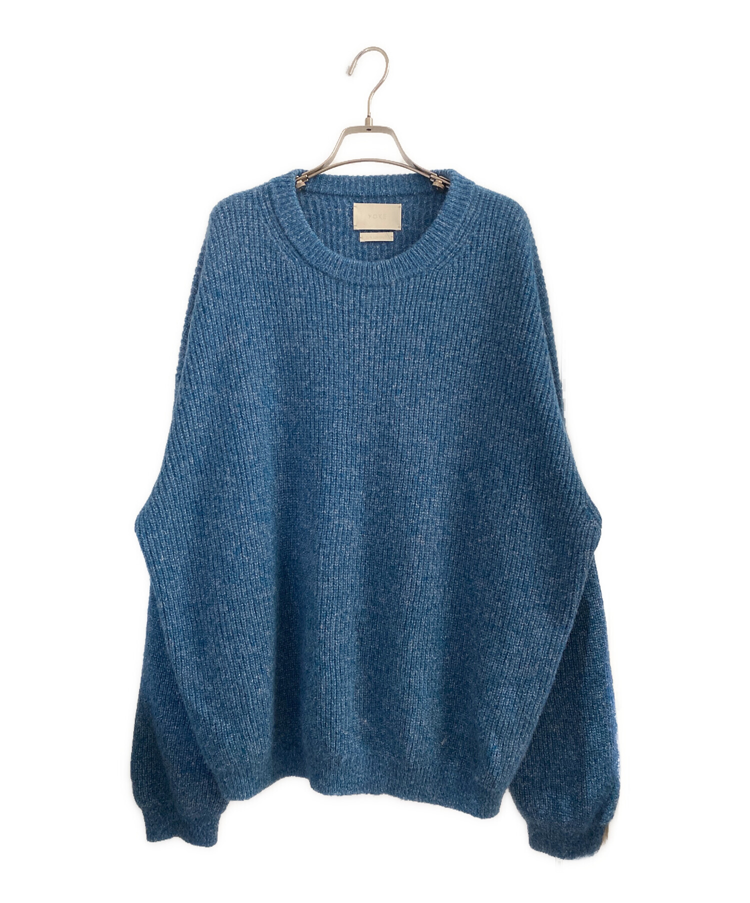 中古・古着通販】YOKE (ヨーク) BABY ALPACA RIB SWEATER ブルー