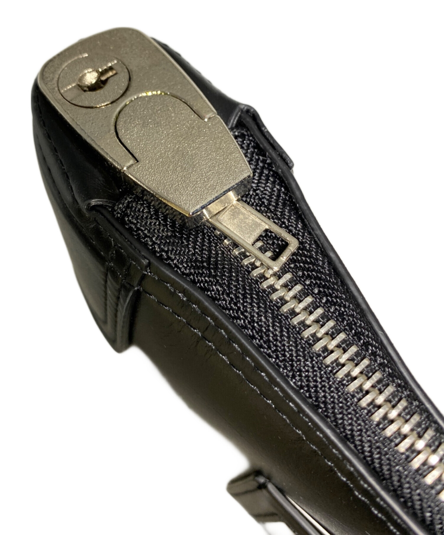 中古・古着通販】SUPREME (シュプリーム) Leather Money Bag ブラック 
