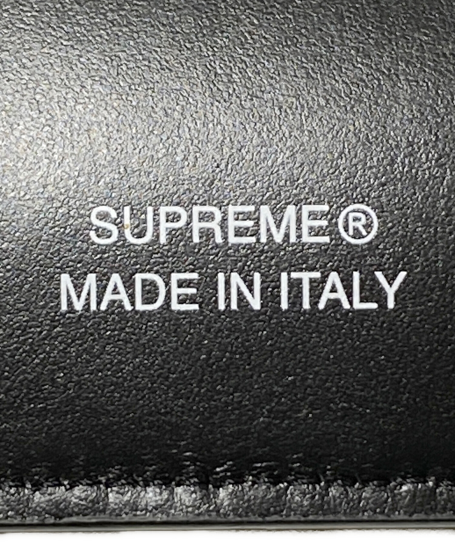 中古・古着通販】SUPREME (シュプリーム) Leather Money Bag ブラック