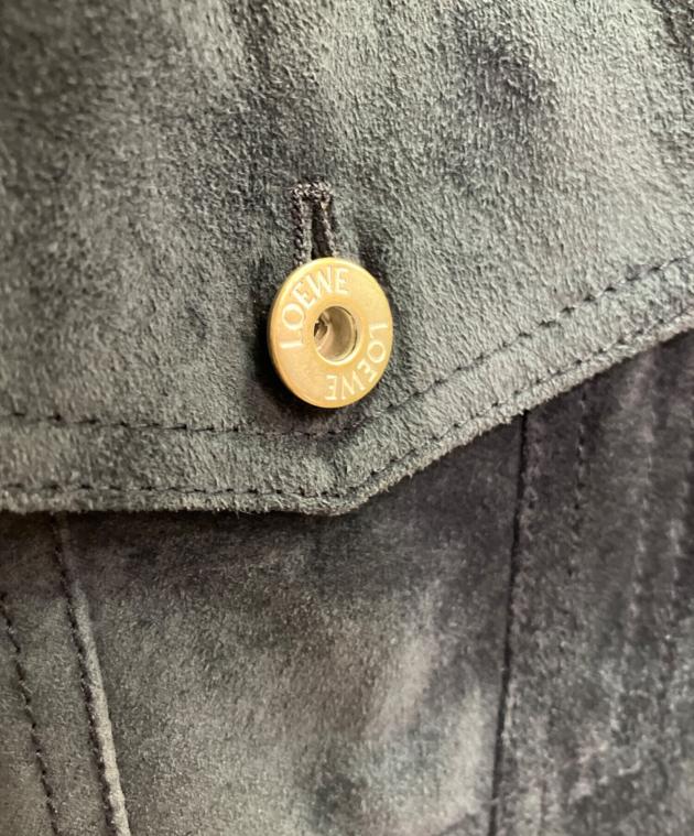 中古・古着通販】LOEWE (ロエベ) レザーパッチスウェードジャケット