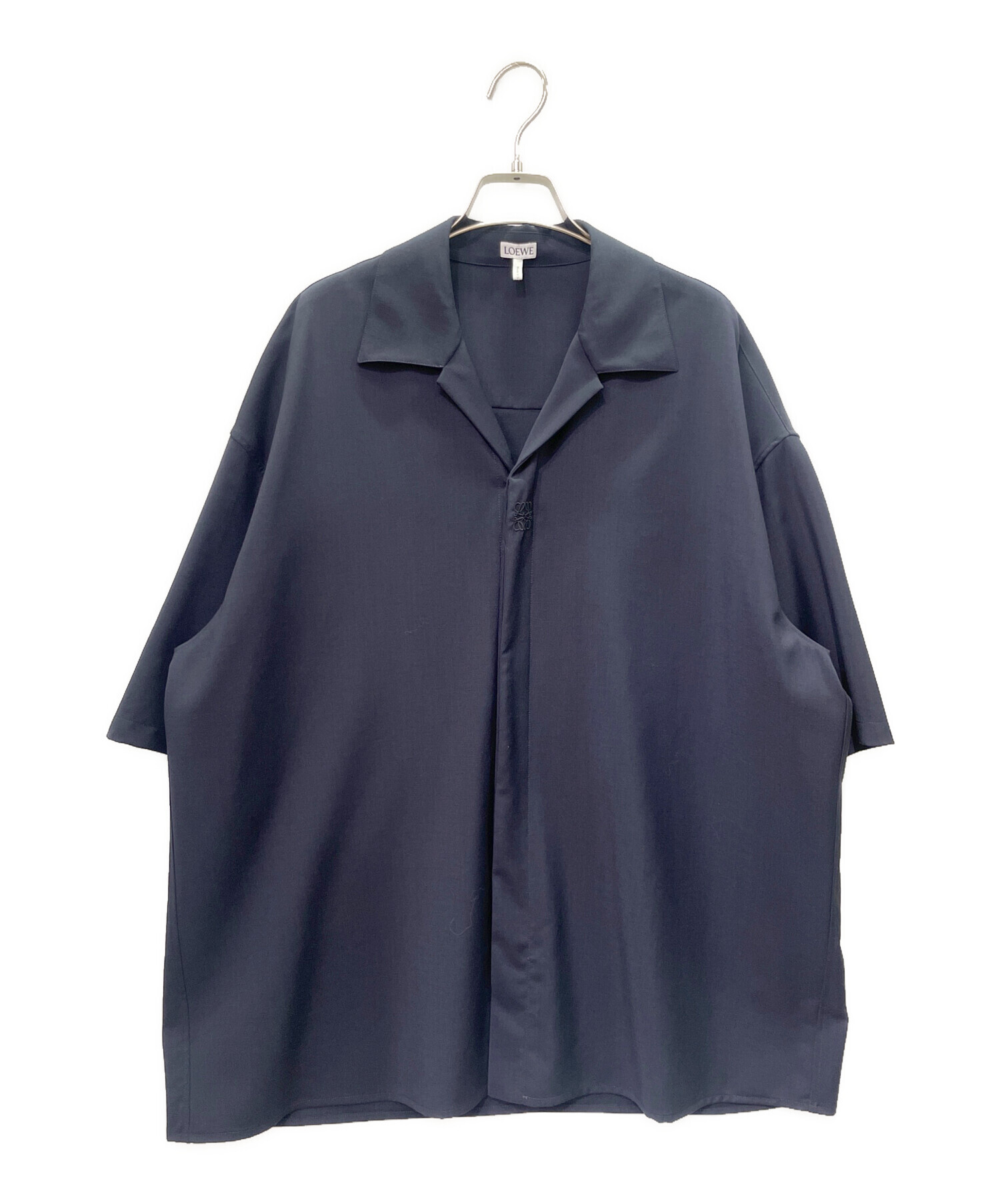 中古・古着通販】LOEWE (ロエベ) SHORT SLEEVE SHIRT ネイビー サイズ