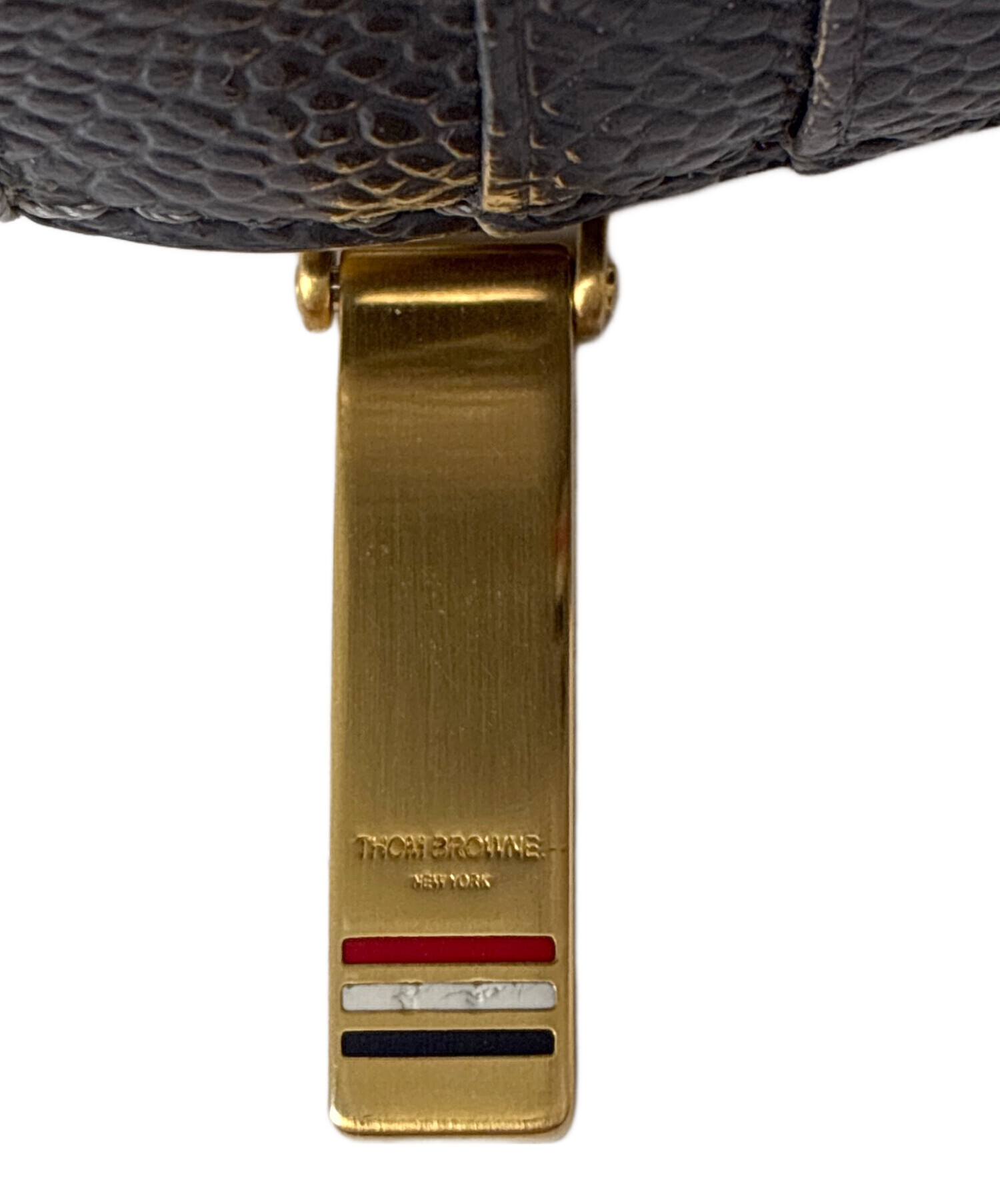 トムブラウン ロゴプリントレザーカードケース 中古 BS99 THOM BROWNE