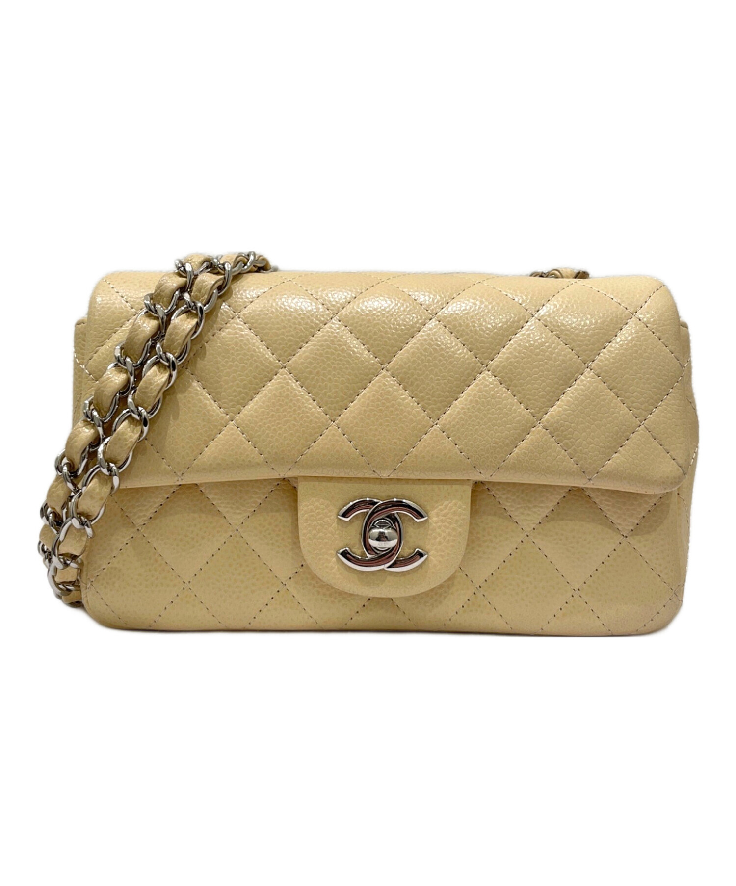 中古・古着通販】CHANEL (シャネル) ミニマトラッセ20 ベージュ サイズ