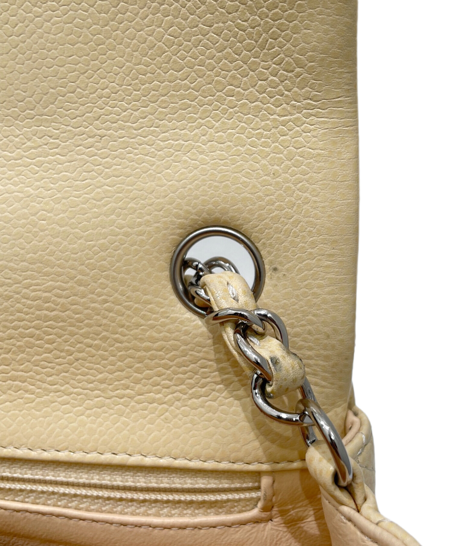 中古・古着通販】CHANEL (シャネル) ミニマトラッセ20 ベージュ サイズ
