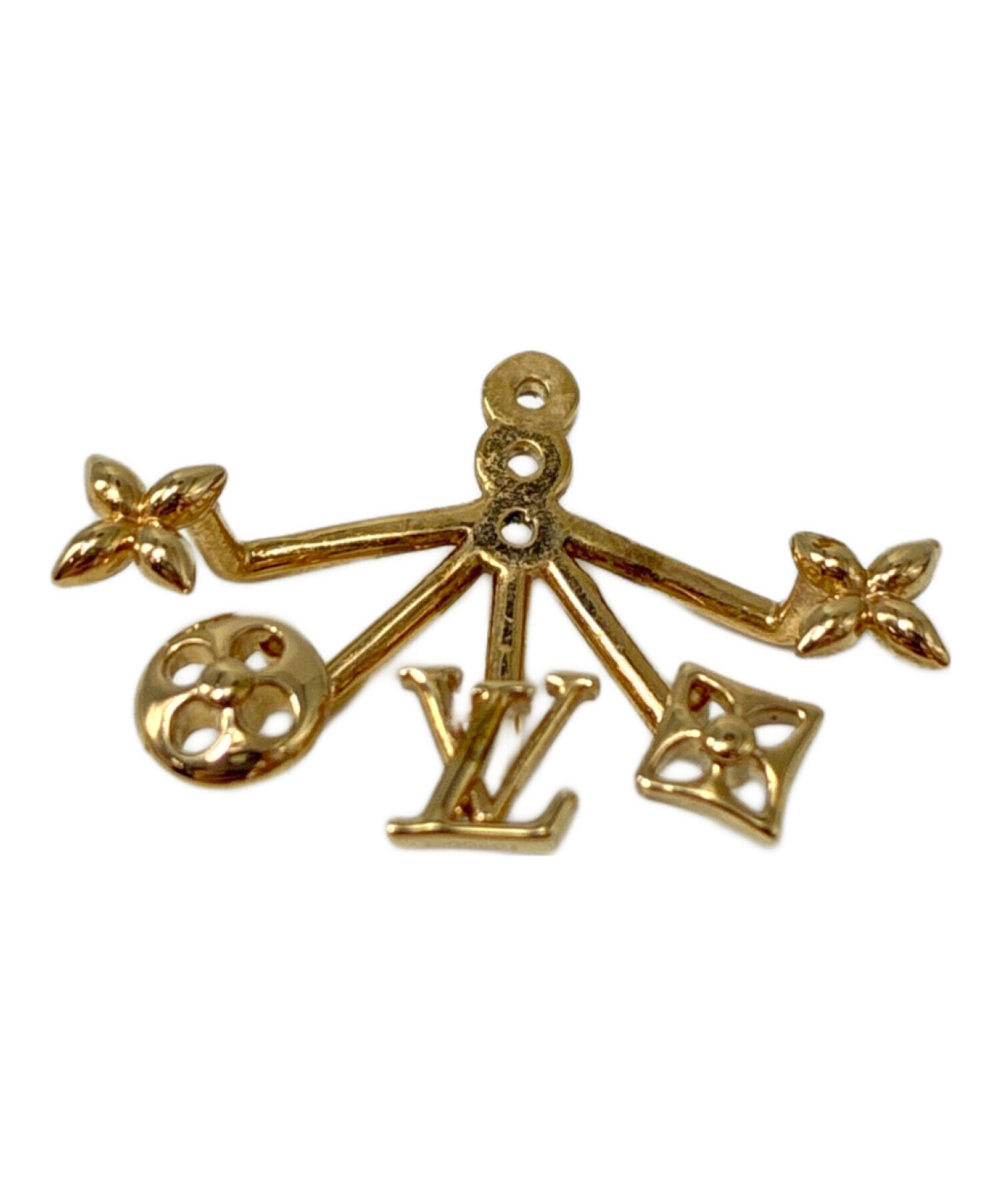 未使用 ルイヴィトン　パール　ピアス 中古・古着通販】LOUIS VUITTON (ルイ ヴィトン) モノグラムパール