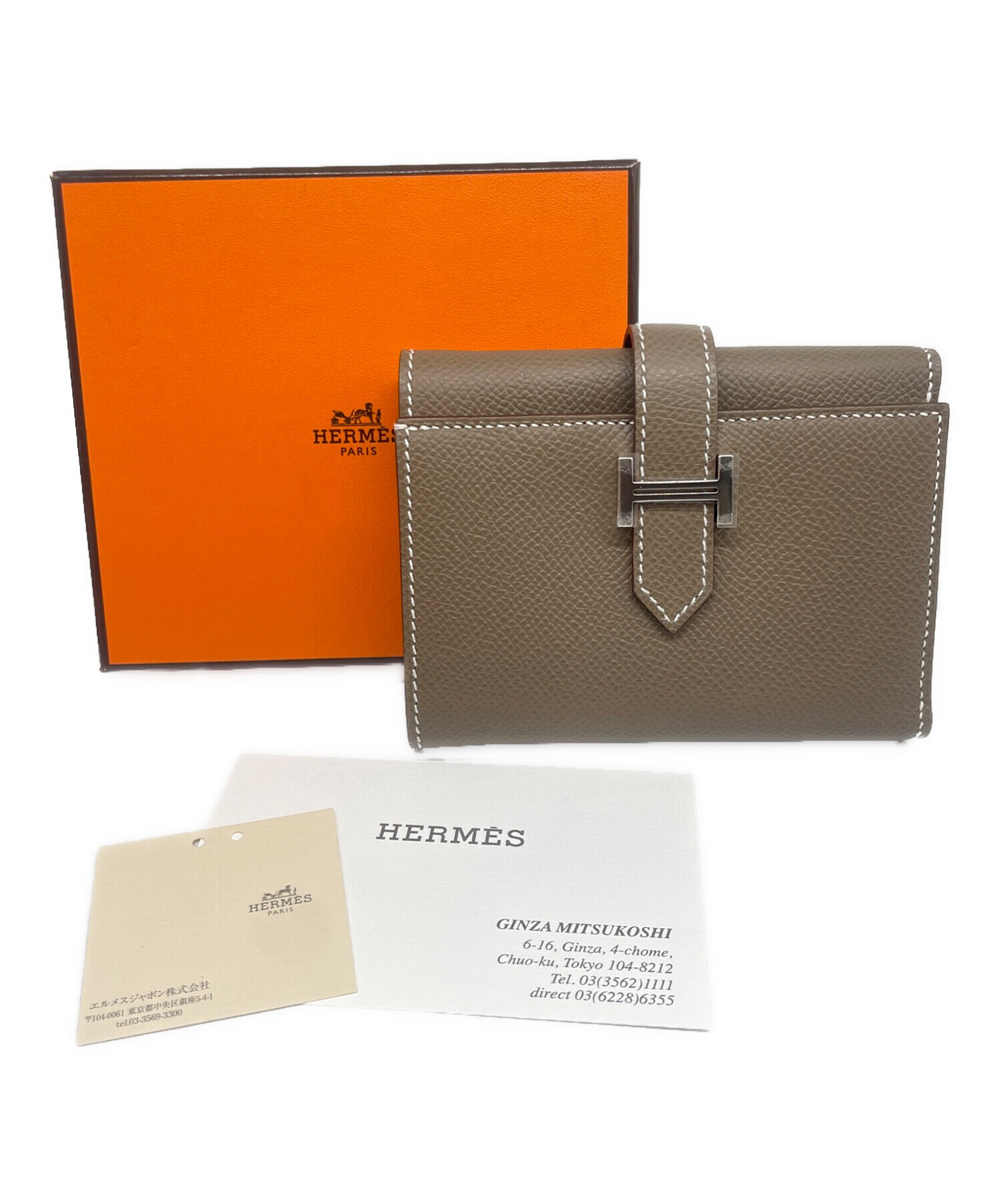 ★ plumeria★Hermes ベアンコンビネ★ 定番で使いやすさが◎】HERMES ベアン コンビネ ウォレット (HERMES