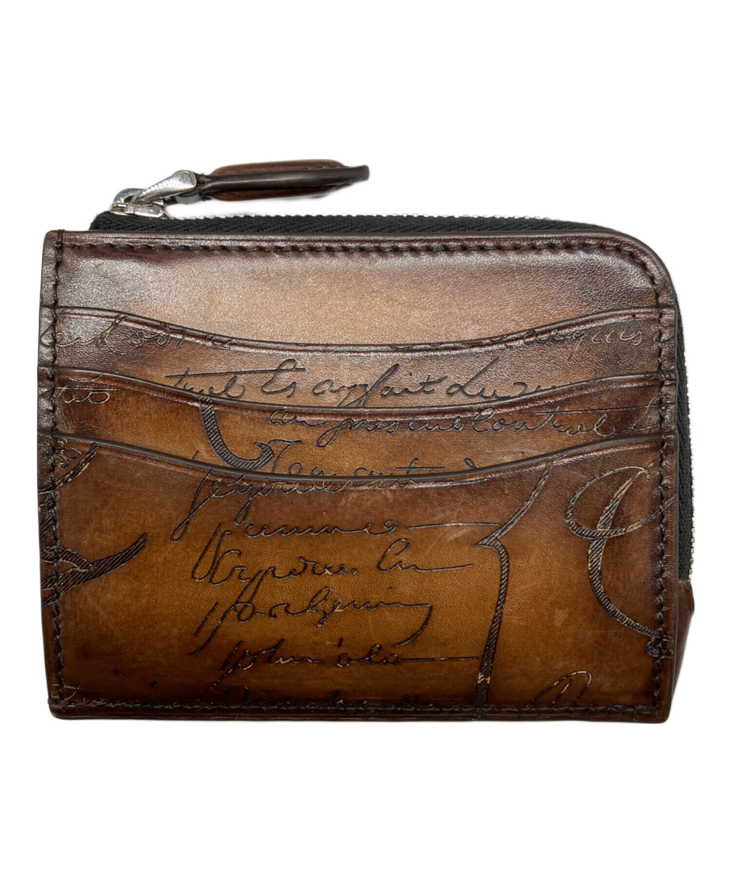 【値下げ】BERLUTI コア ロジック スクリットレザー ジップカードホルダー 中古・古着通販】Berluti (ベルルッティ) コアロジックスクリット