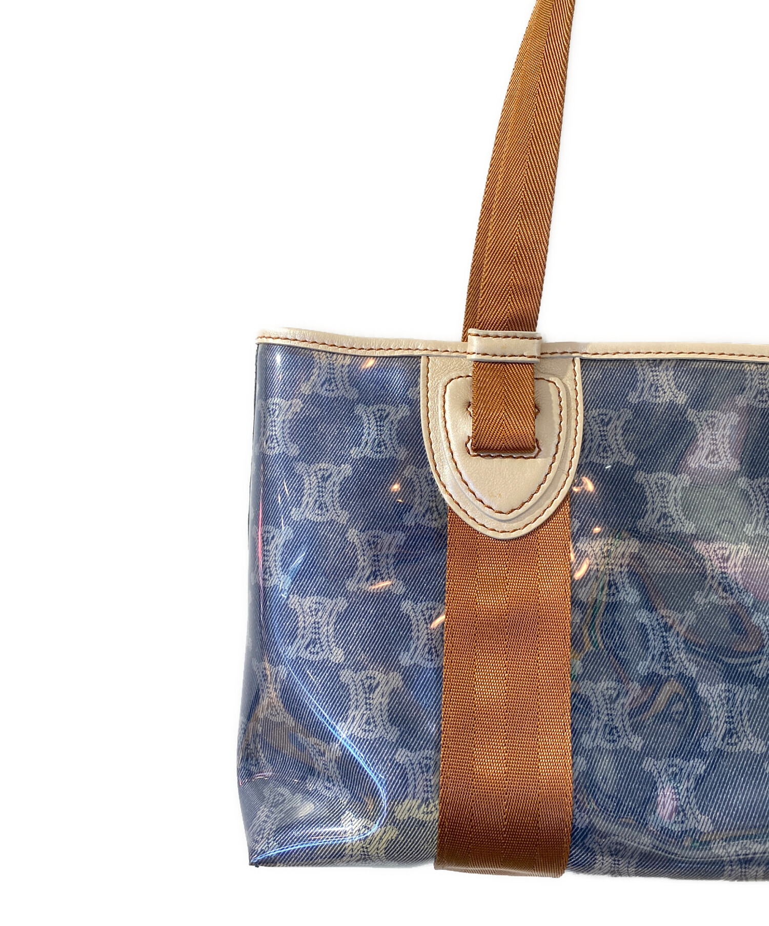 中古・古着通販】CELINE (セリーヌ) マカダムビニールトートバッグ