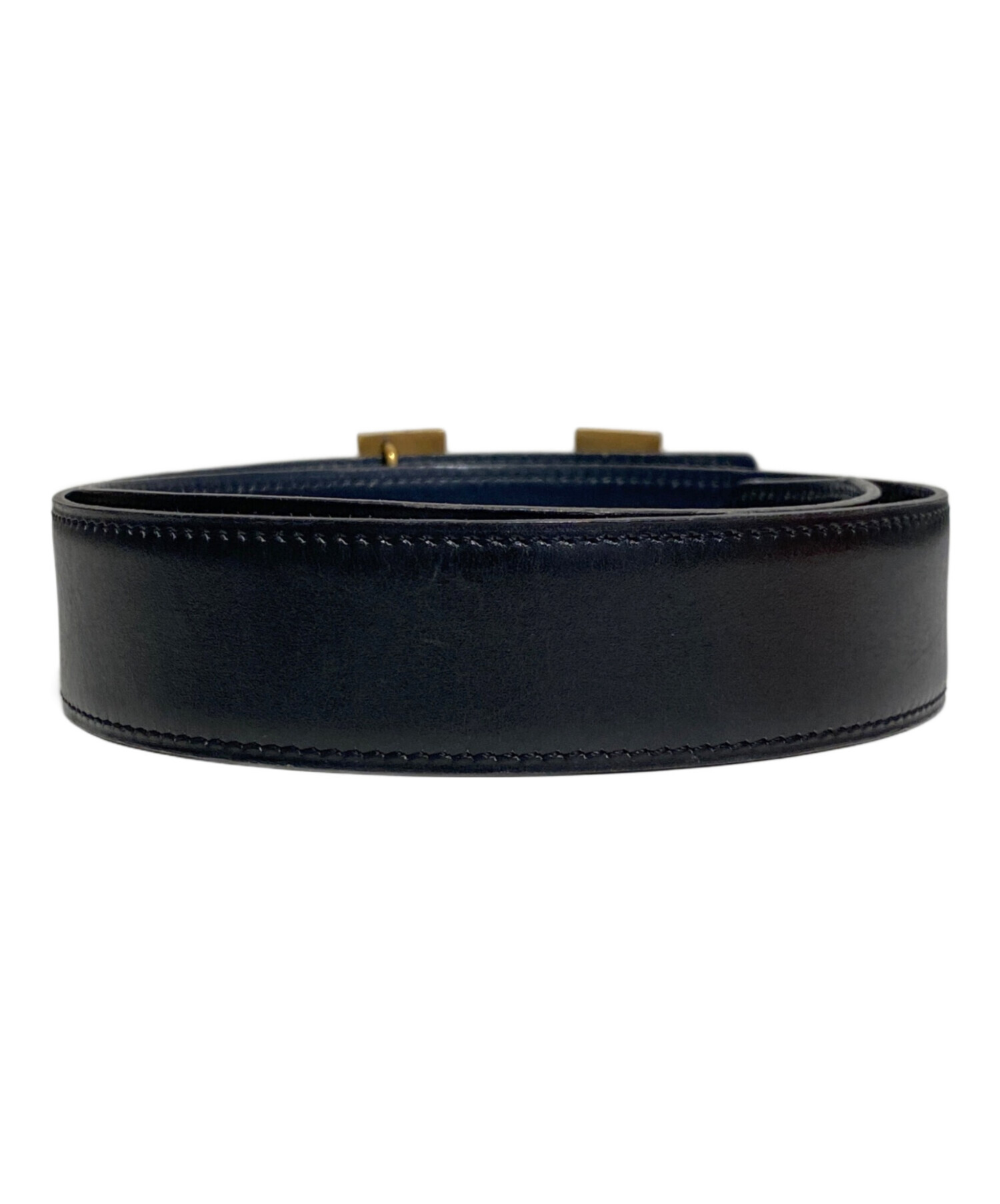 中古・古着通販】HERMES (エルメス) H コンスタンスベルト ブラック