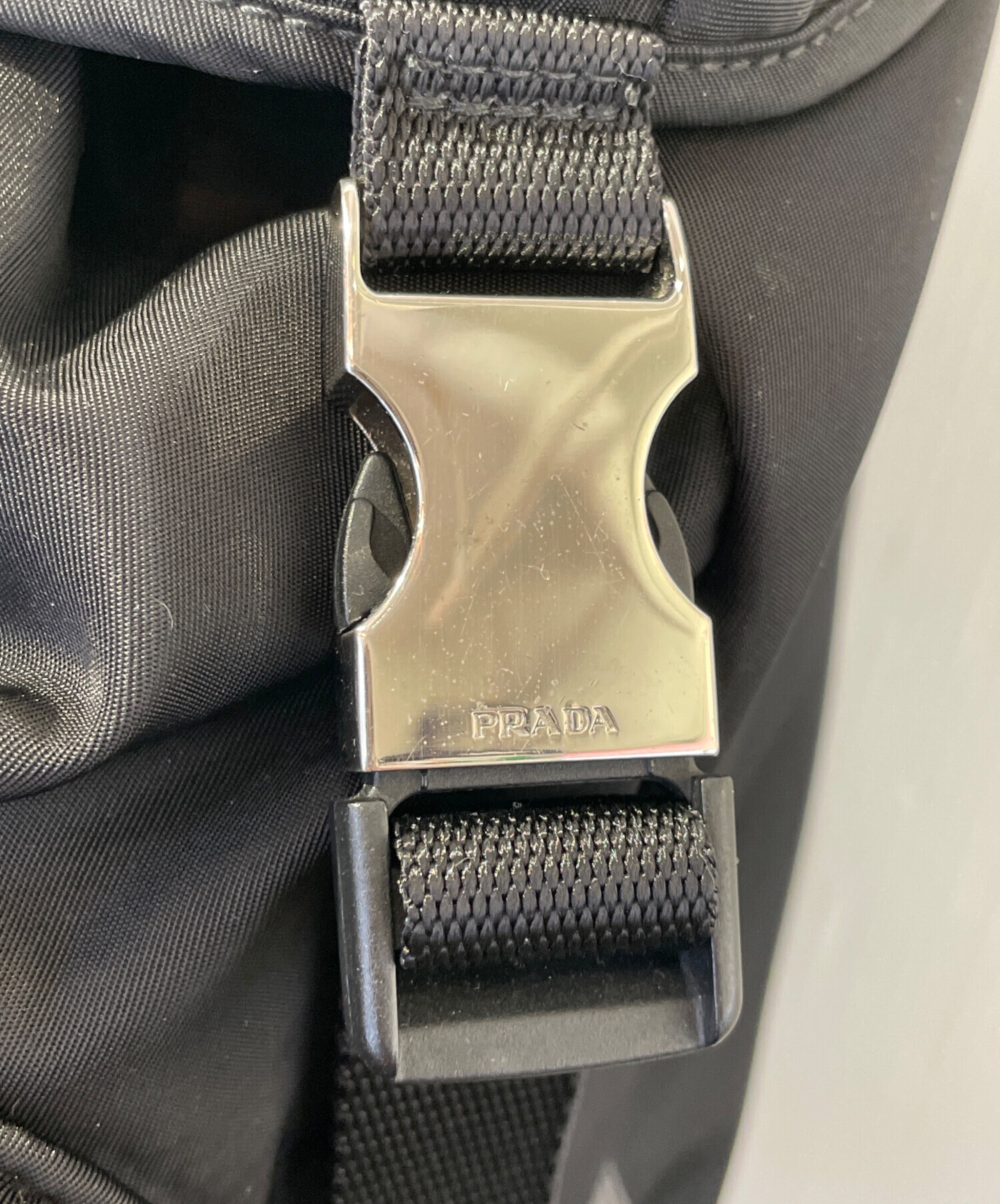 中古・古着通販】PRADA (プラダ) 三角ロゴプレート ナイロンリュック 