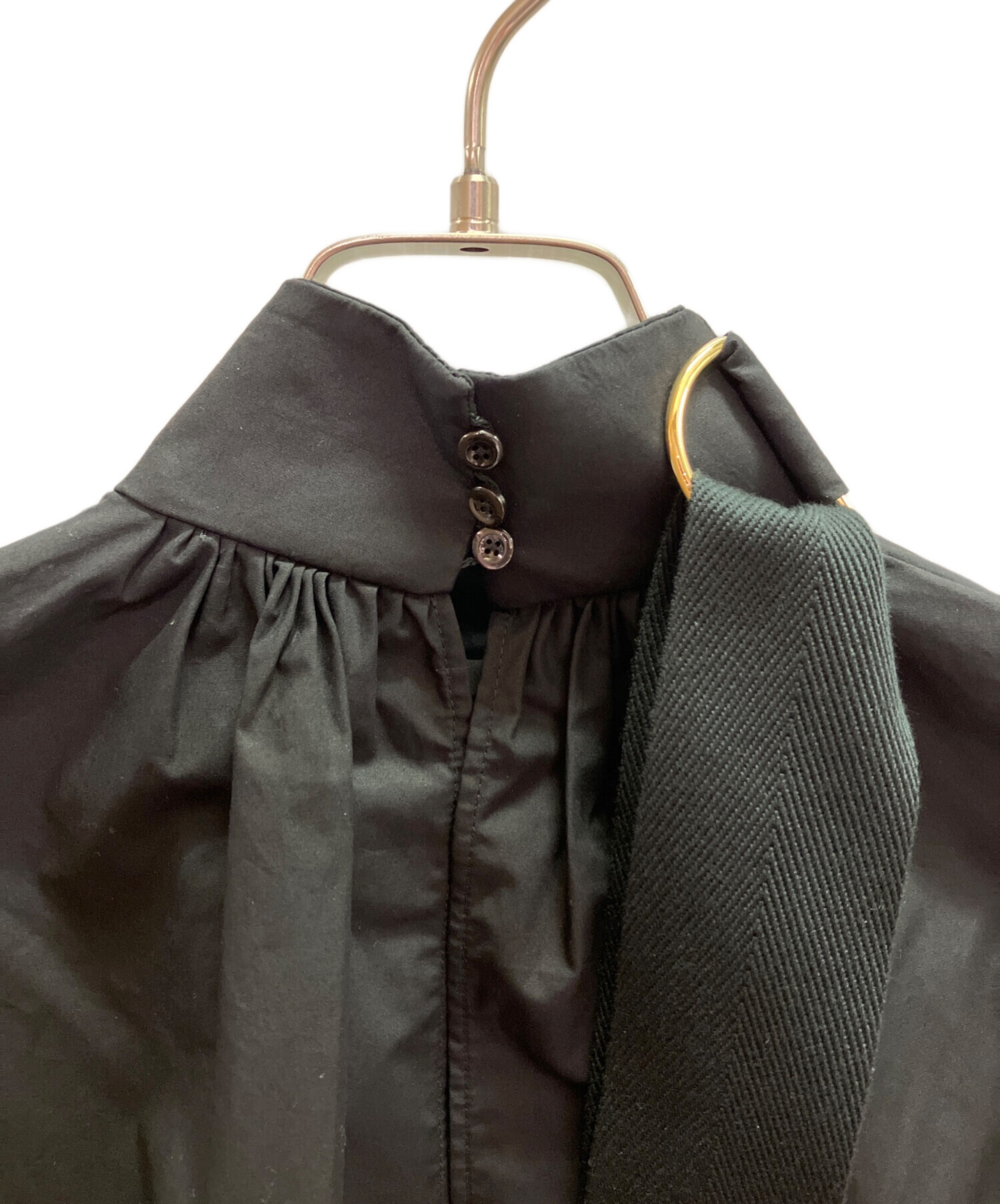フェンディ 19SS カリグラフィー ブラウス メッシュ袖 ベルト 正規 36 中古・古着通販】FENDI (フェンディ) メッシュ切替アーム デザイン