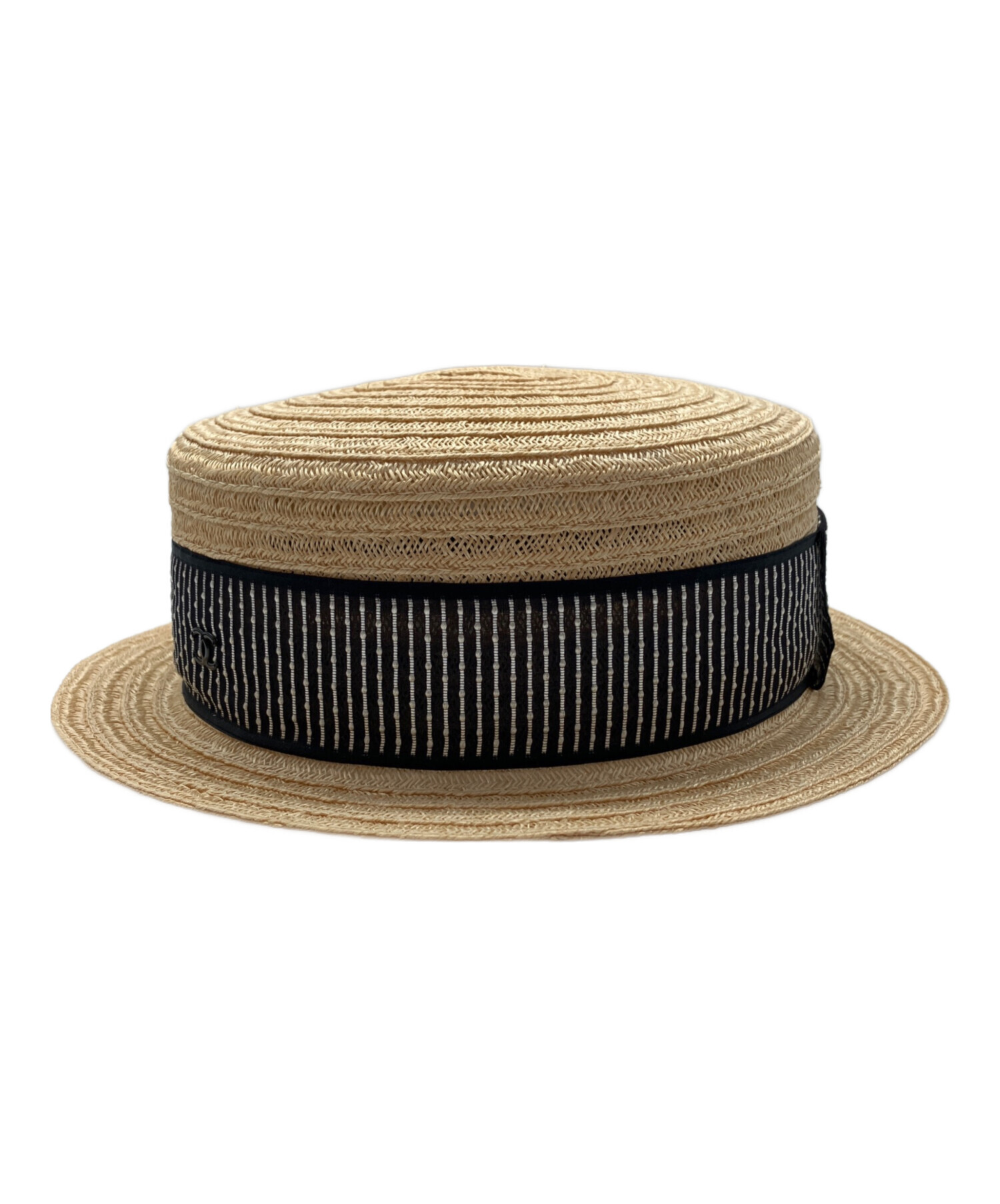 中古・古着通販】CHANEL (シャネル) ココマークデザイン ストロー 中古・古着通販】CHANEL (シャネル) ココマークデザイン ストロー